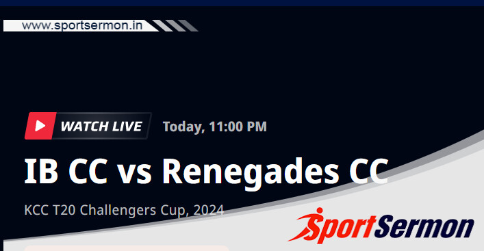 IBC vs REN Live Score, Match 46, KCC T20 Challengers Cup  