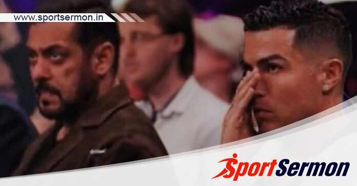 Footballer Cristiano Ronaldo spotted with actor Salman Khan  
