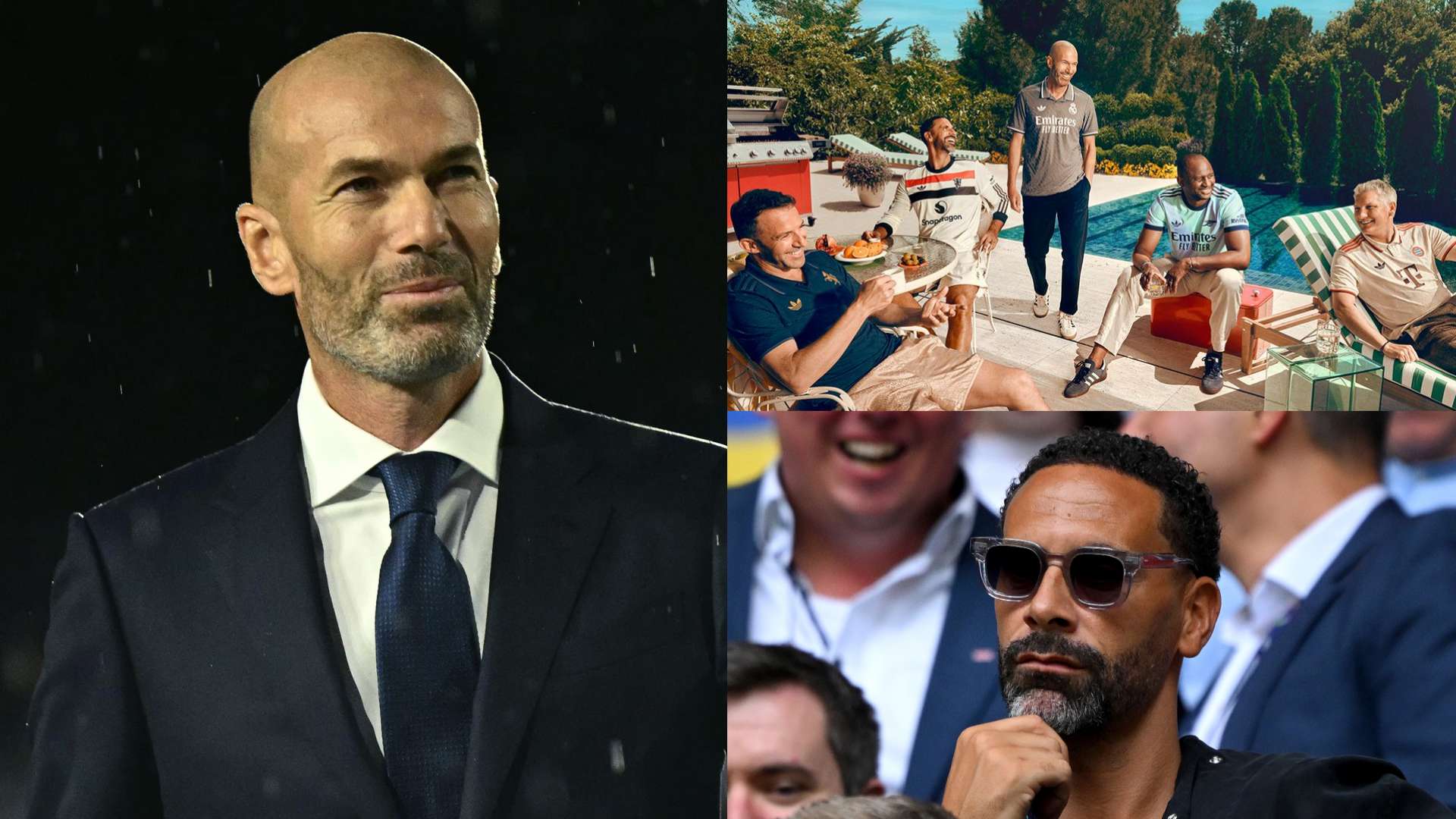 📽️ | Ferdinand links up with Zidane on Adidas kit shoot  
