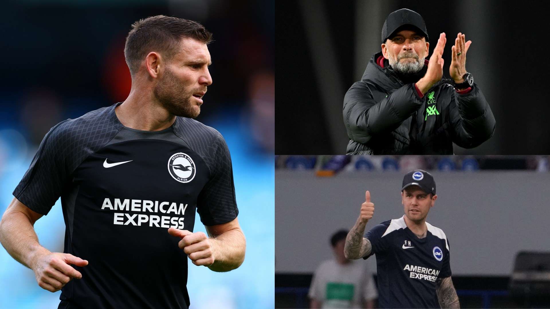 Milner 'getting flashbacks' of Klopp under Brighton boss Hurzeler  