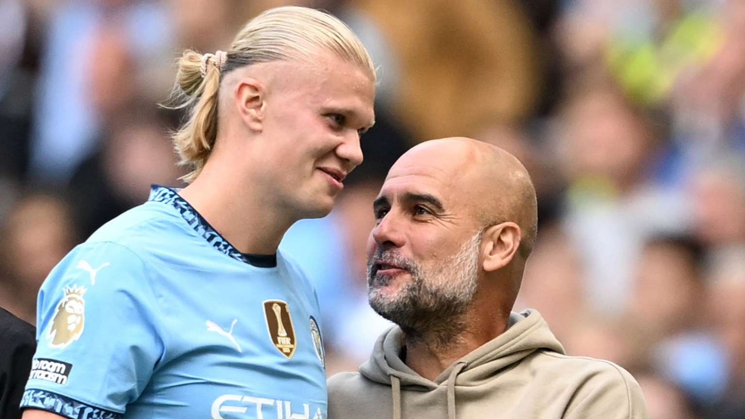 Guardiola explains how Man City are 'taking care' of Haaland  