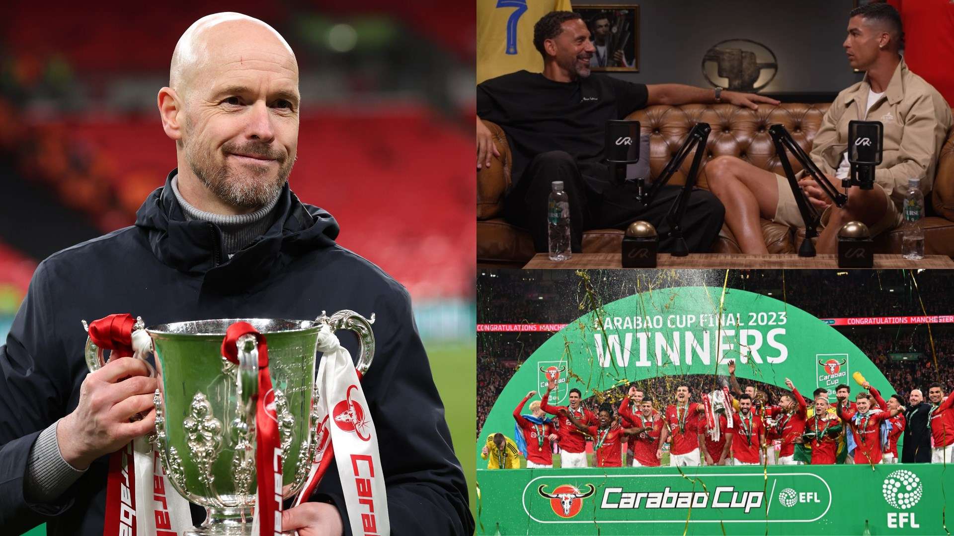 📽️ | Laughing Rio appears to mock Ten Hag during CR7 interview  