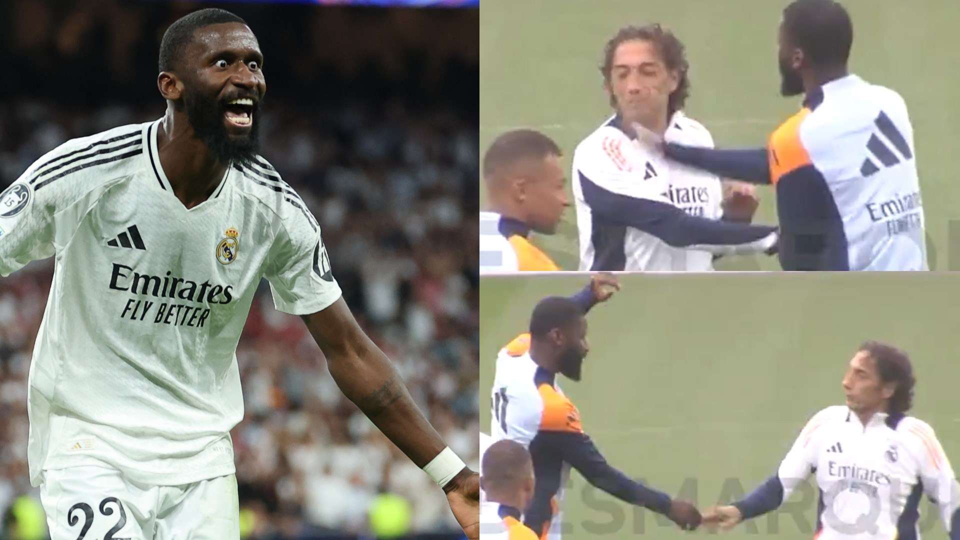 📽️ | Rudiger caught on camera SLAPPING Real Madrid kitman  