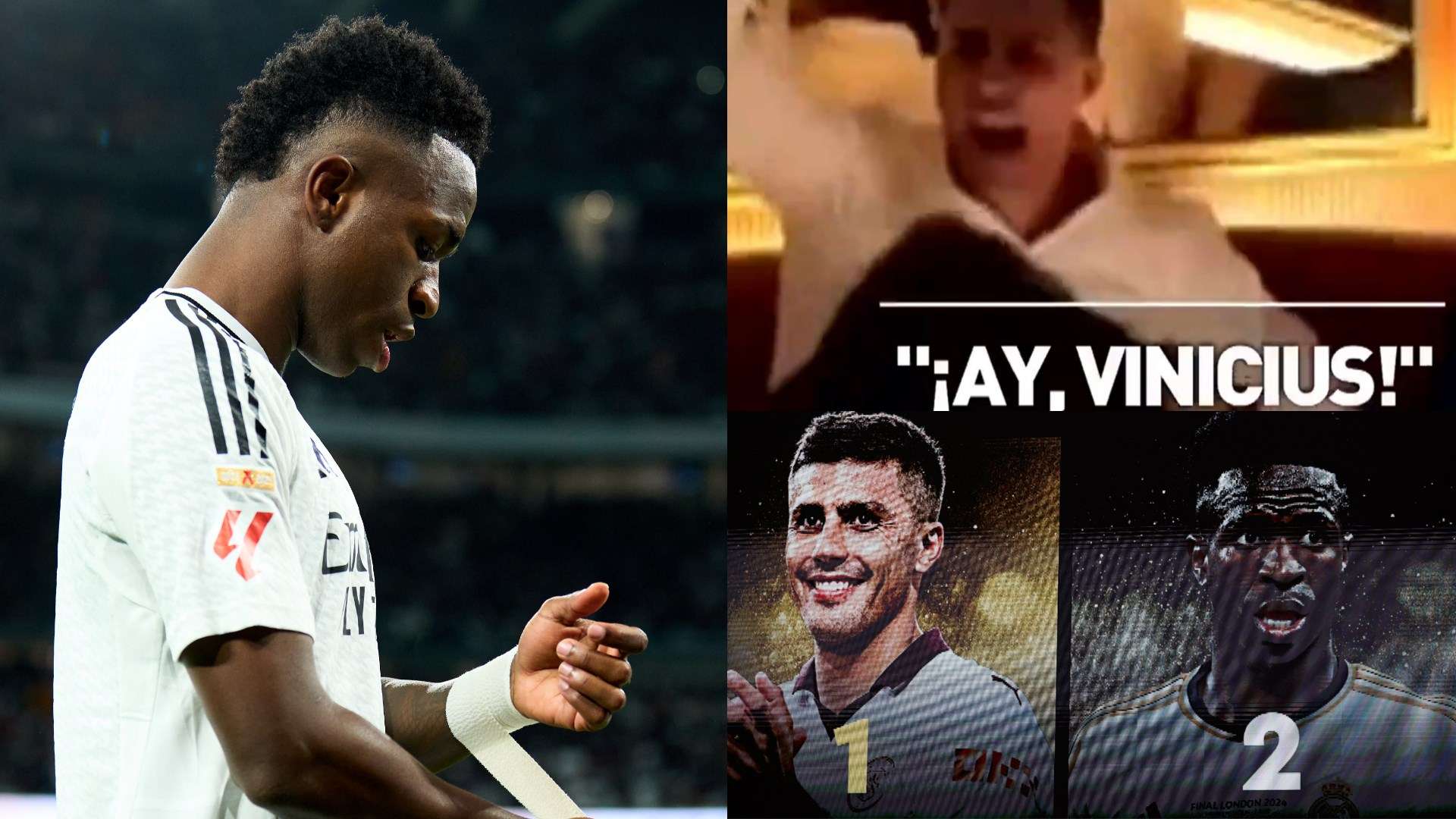 🎥 | Rodri MOCKS Vini Jr in wild Ballon d'Or celebrations  
