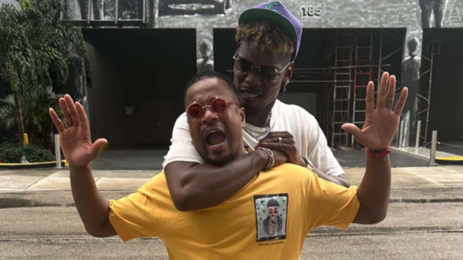 'What did you say?!' - Pogba gets Evra in headlock one month after transfer advice  