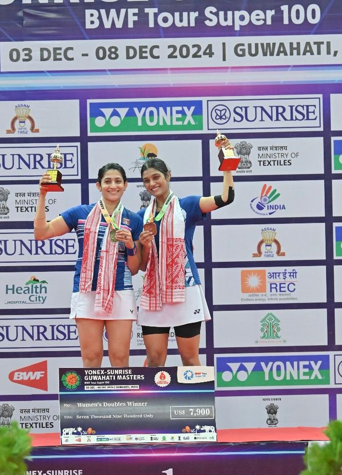 Guwahati Masters 2024: Ashwini-Tanisha pair, Sathish Kumar win titles, Anmol Kharb loses  