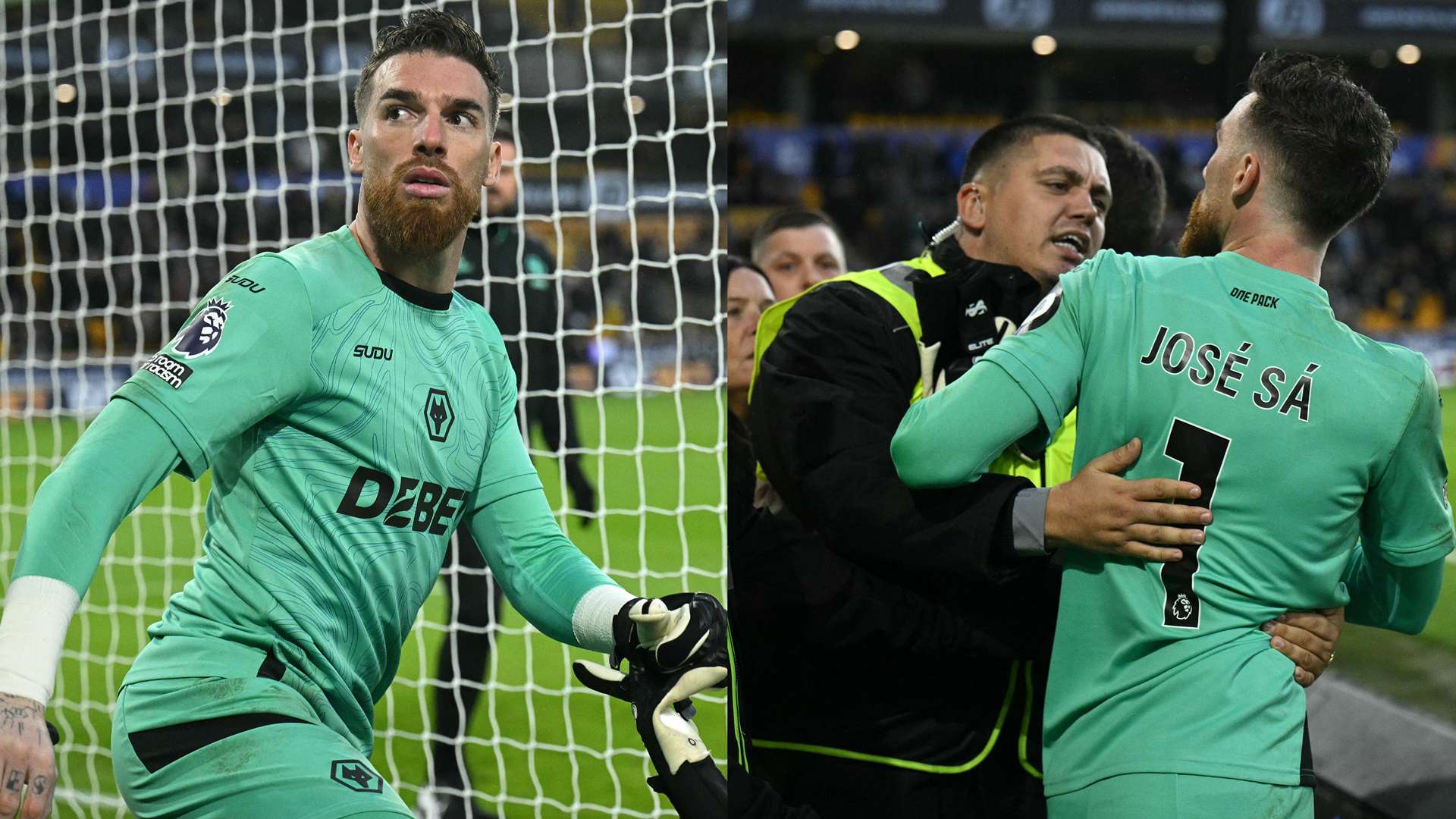 📽️ | Wolves goalkeeper jumps into crowd and clashes with fan  