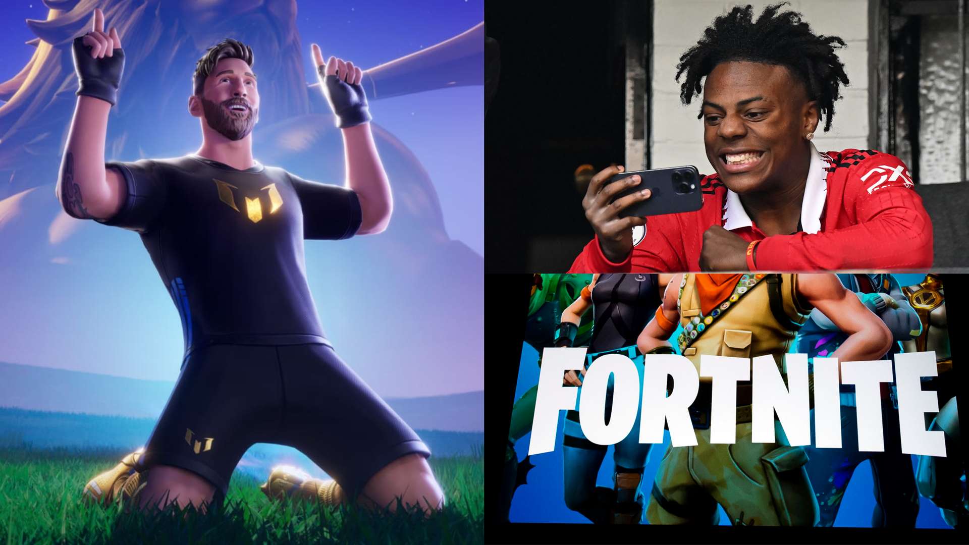 🎥 | IShowSpeed ‘loses it’ at Messi skin doing Fortnite emotes  