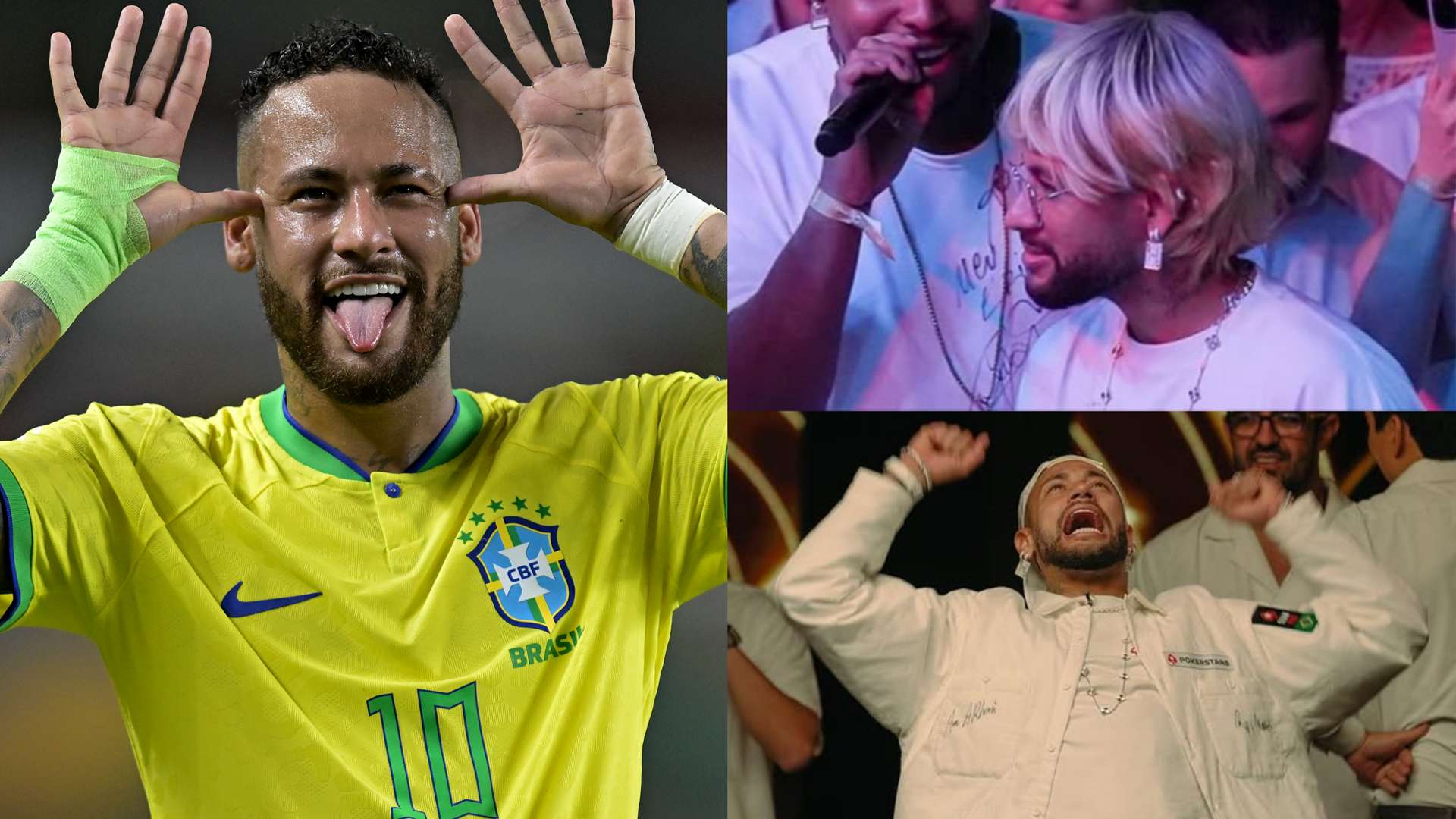 Bizarre hairstyle change for Neymar?! Brazilian dons blonde wig  