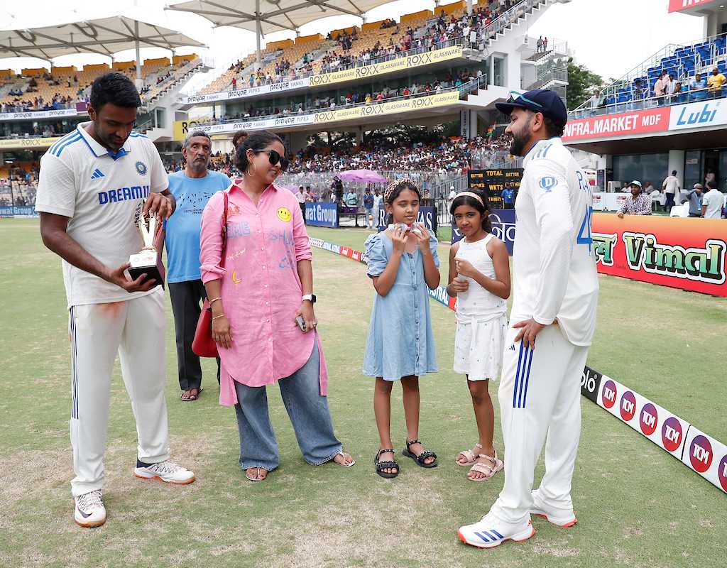 'One of the true matchwinners for India': Rohit on Ashwin  
