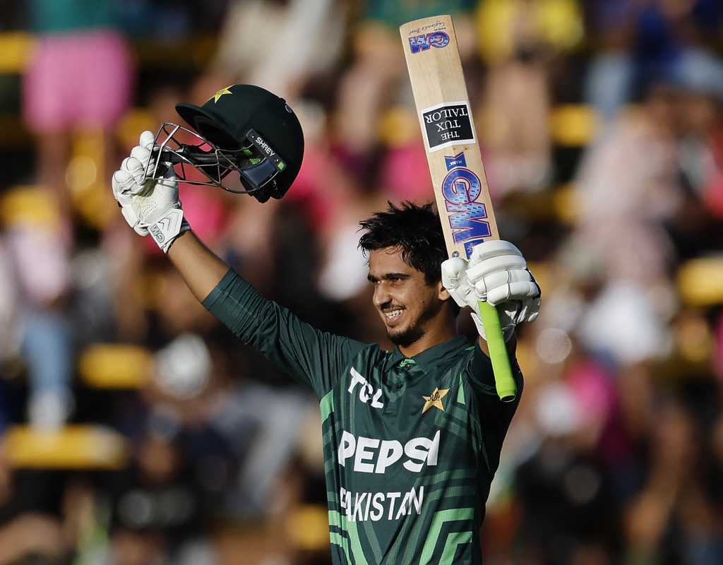 Ayub ton propels Pakistan to 308  