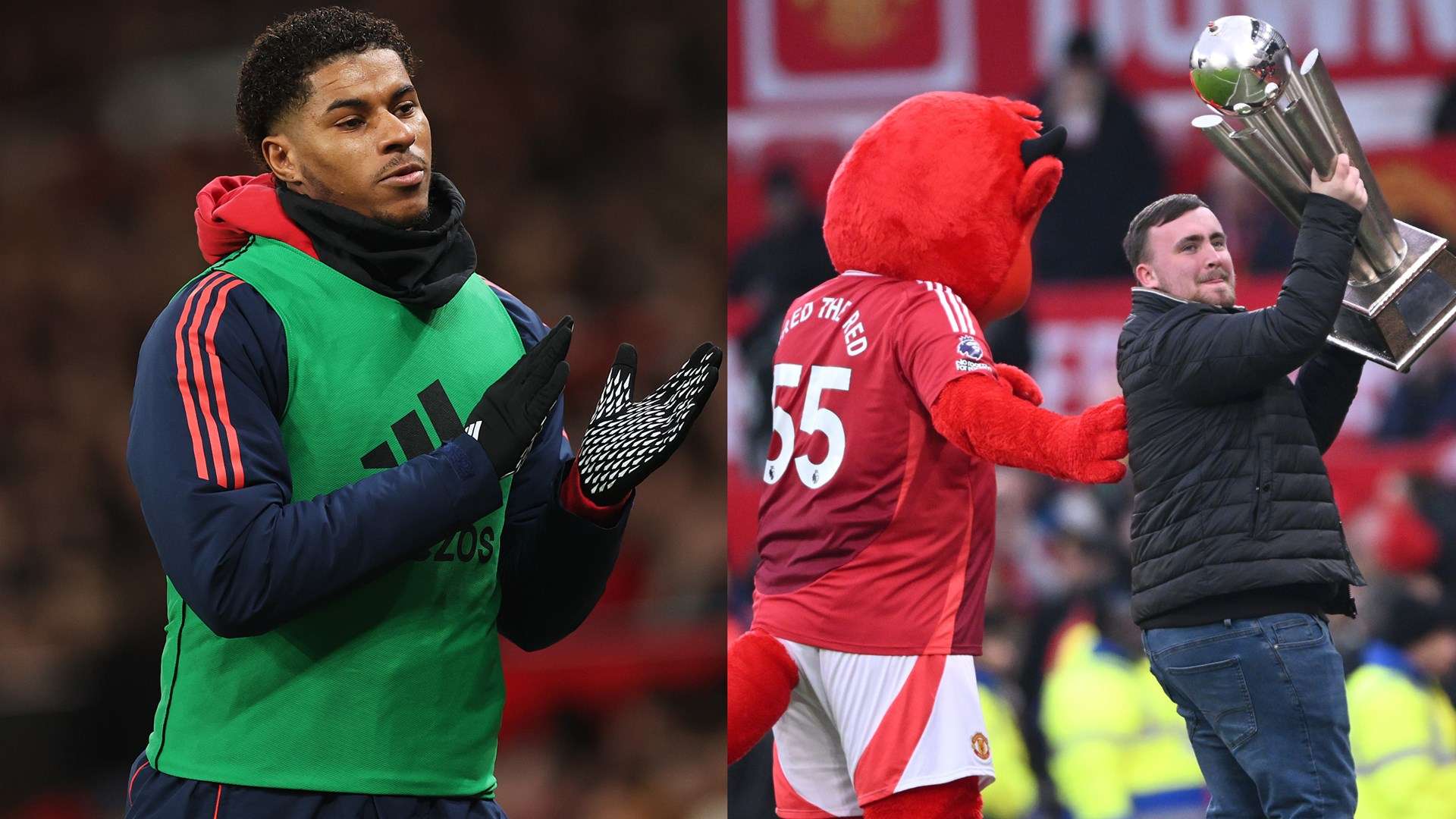 Littler weighs in on Rashford saga as he shows off WDC trophy at Old Trafford  