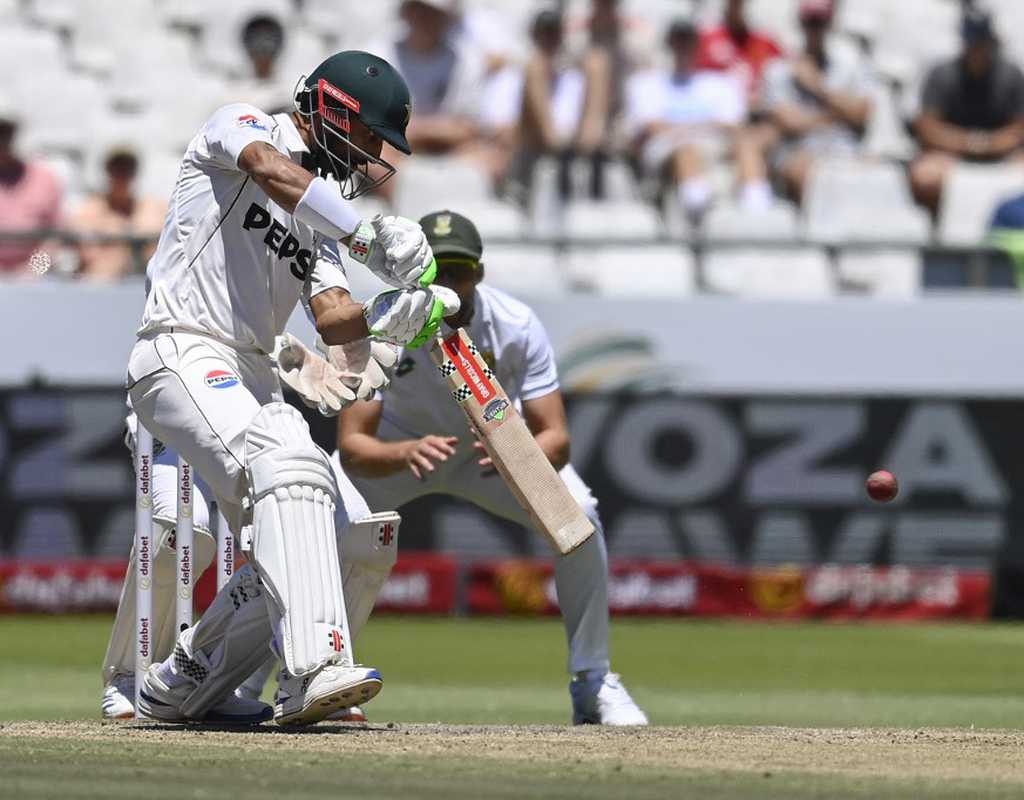 South Africa strike twice but Masood stands firm  