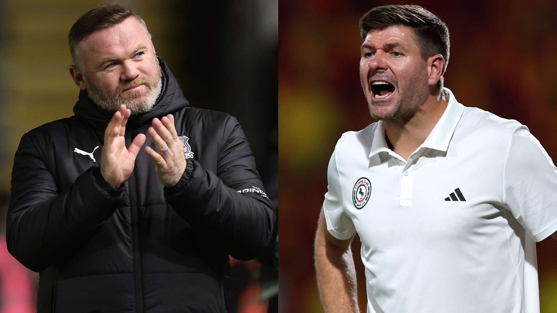 Rooney told why he can’t be compared to Gerrard as a boss  