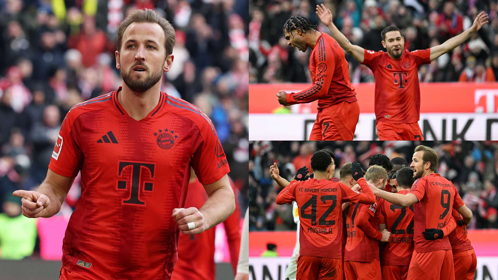 Kane at the double as Bayern win to go nine points clear  