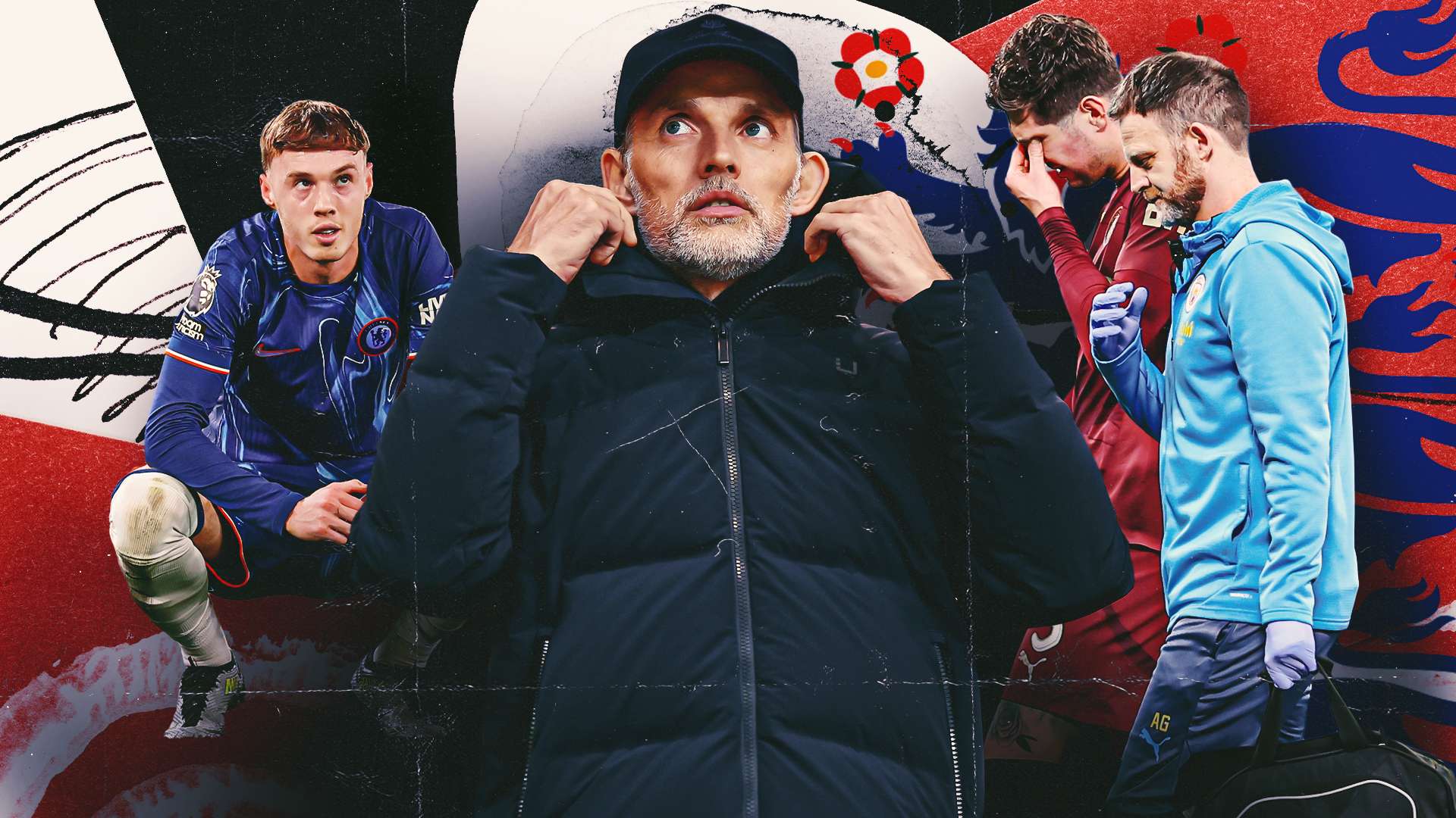 Problems are starting to pile up for England boss Tuchel  