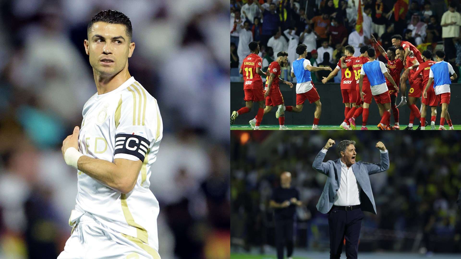 Aubameyang outshines CR7 as Al-Nassr lose to Qadsiah  