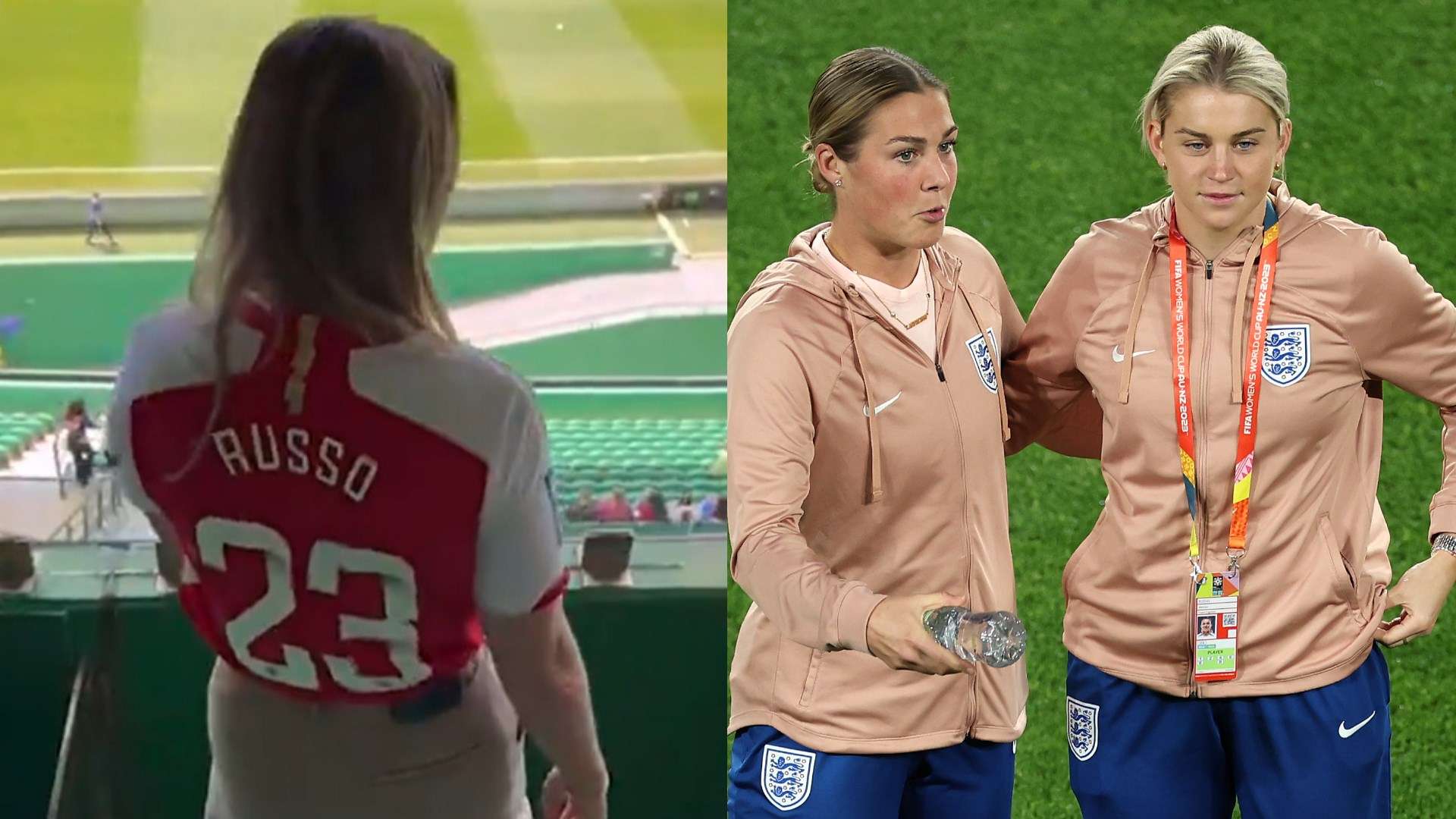 📽️ | 'Russo's biggest fan!' - Earps cheers on Lionesses star  