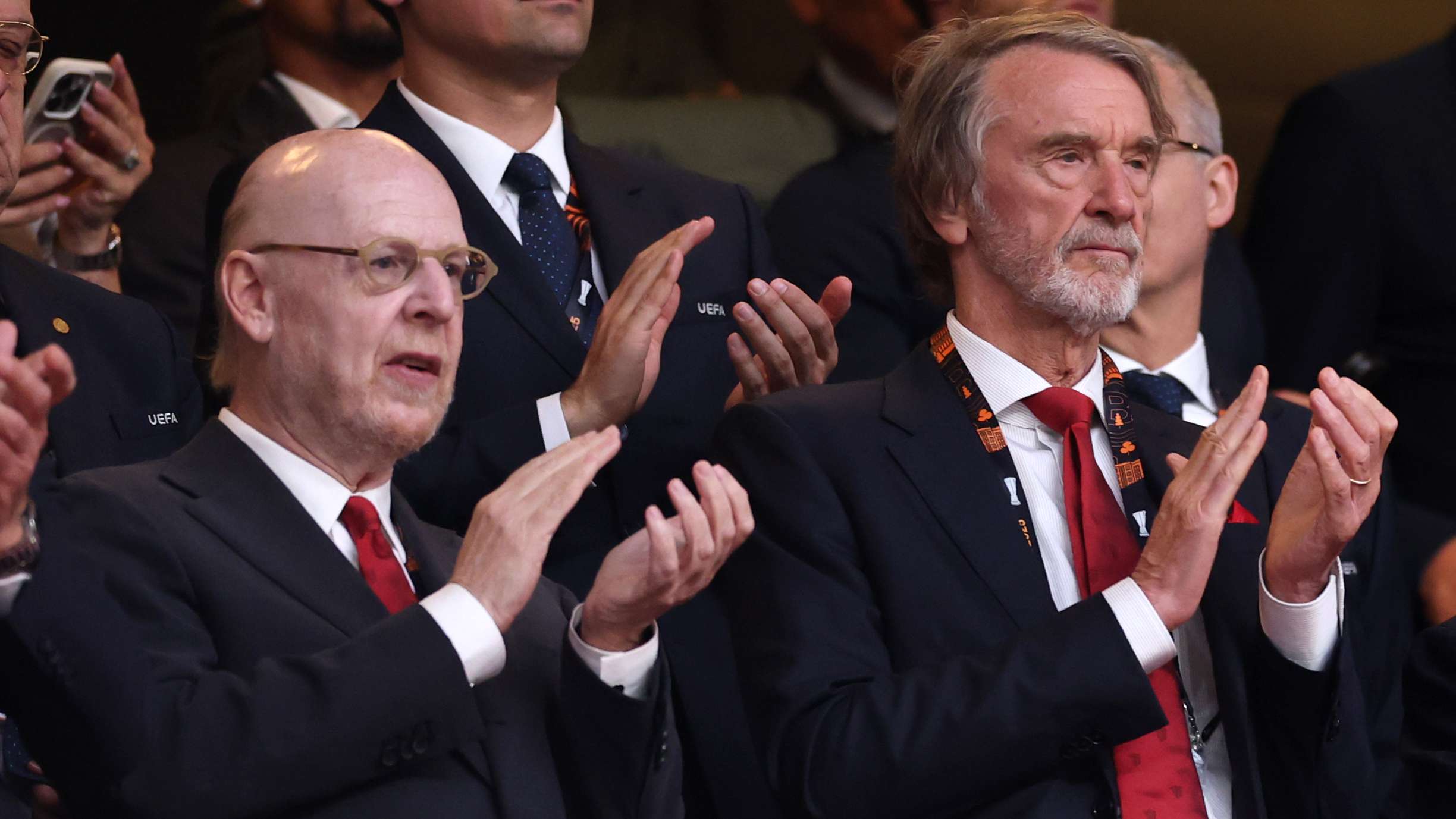 Ratcliffe booed by Man Utd employees at UEL screening party  
