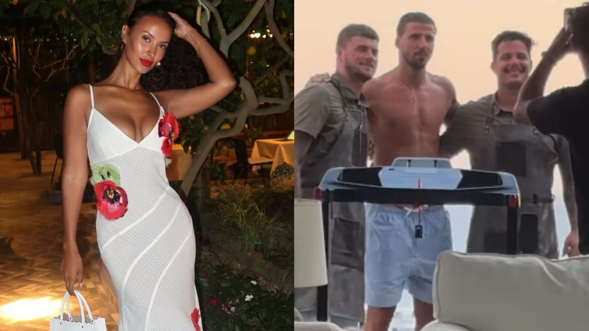 Jama breaks out 'perve cam' on shirtless boyfriend Dias  