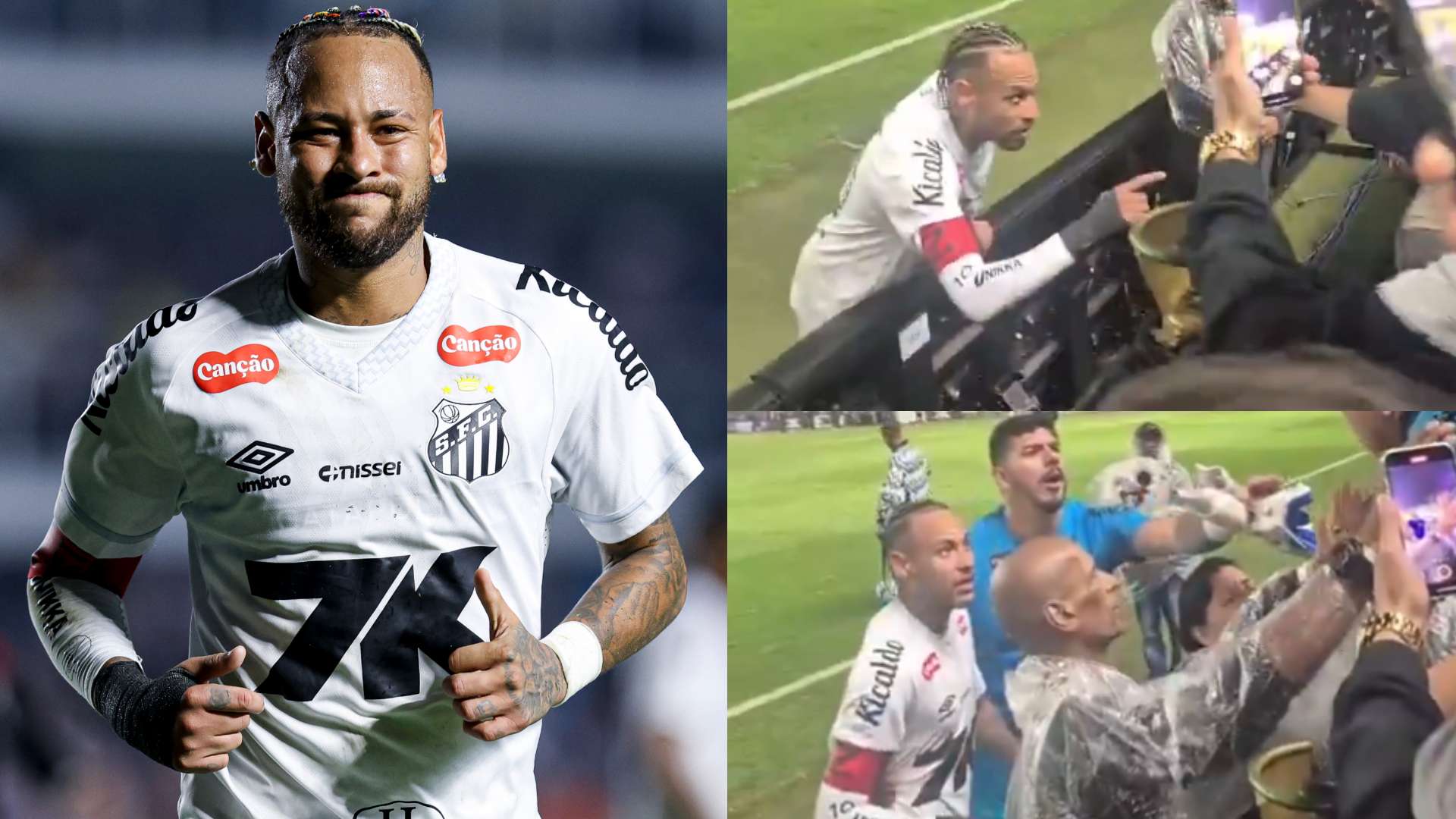 📽️ | Neymar clashes with Santos fan in heated argument  
