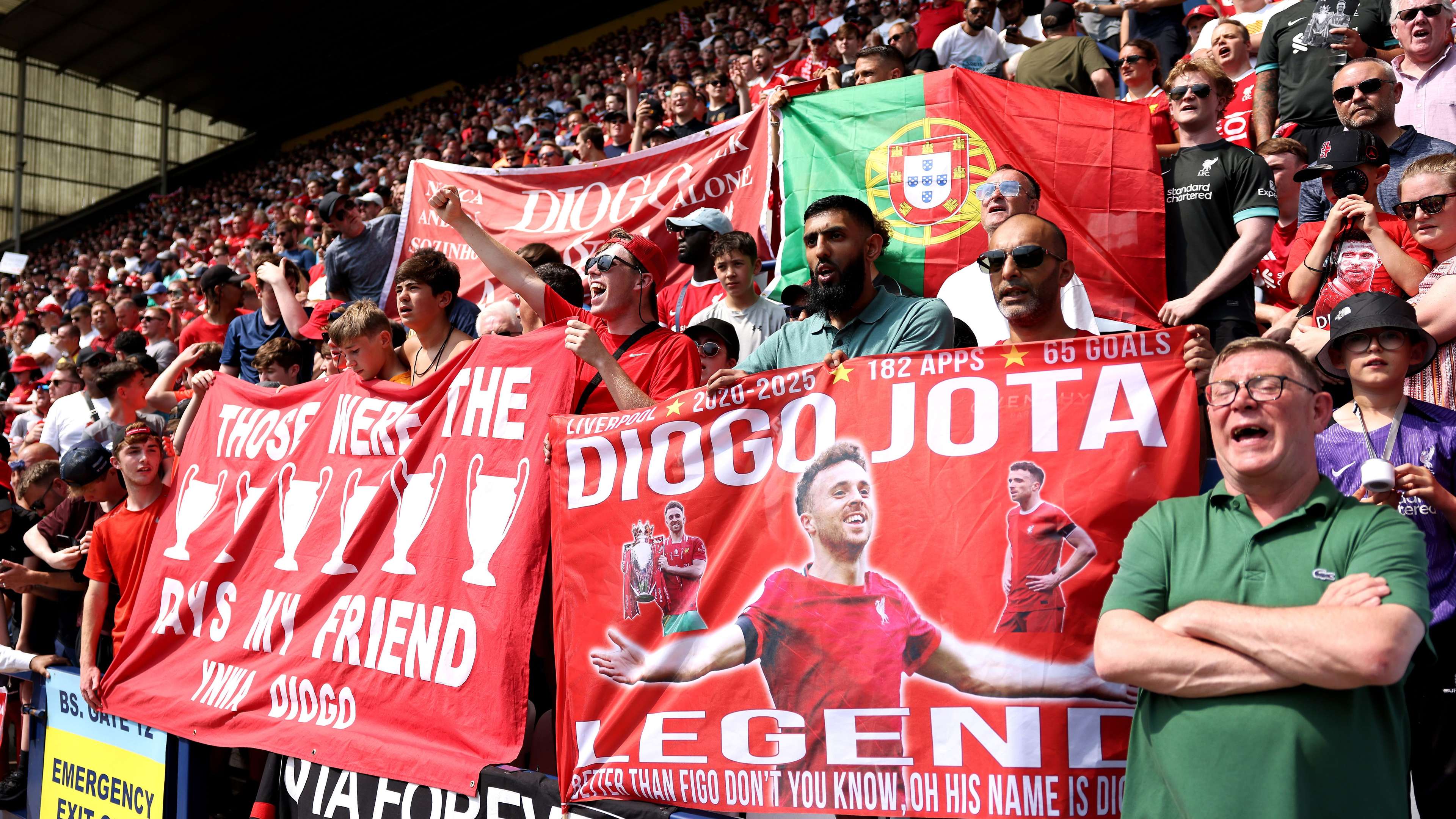 How Liverpool and fans paid tribute to Jota before Preston clash  