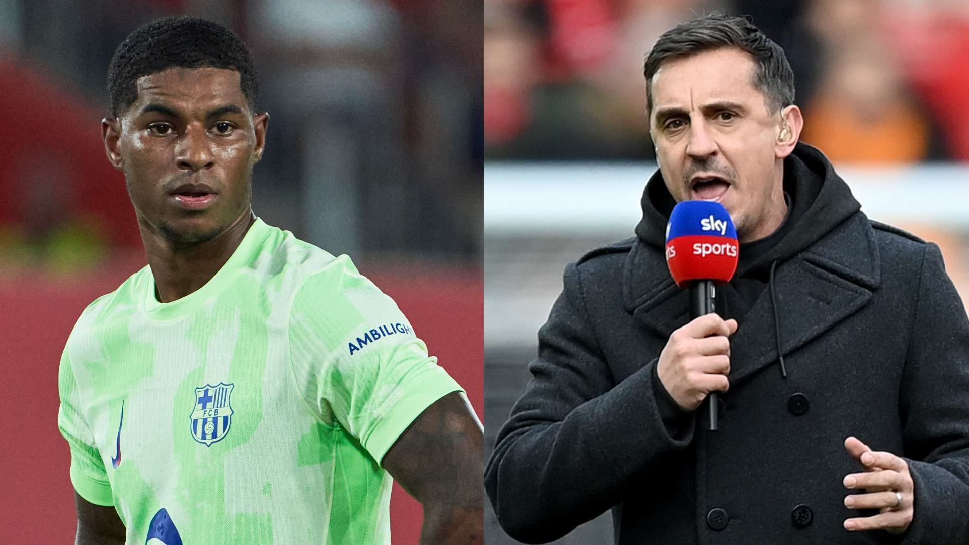 'Concentrate on Barca' - Neville aims savage '10 years' dig at Rashford  