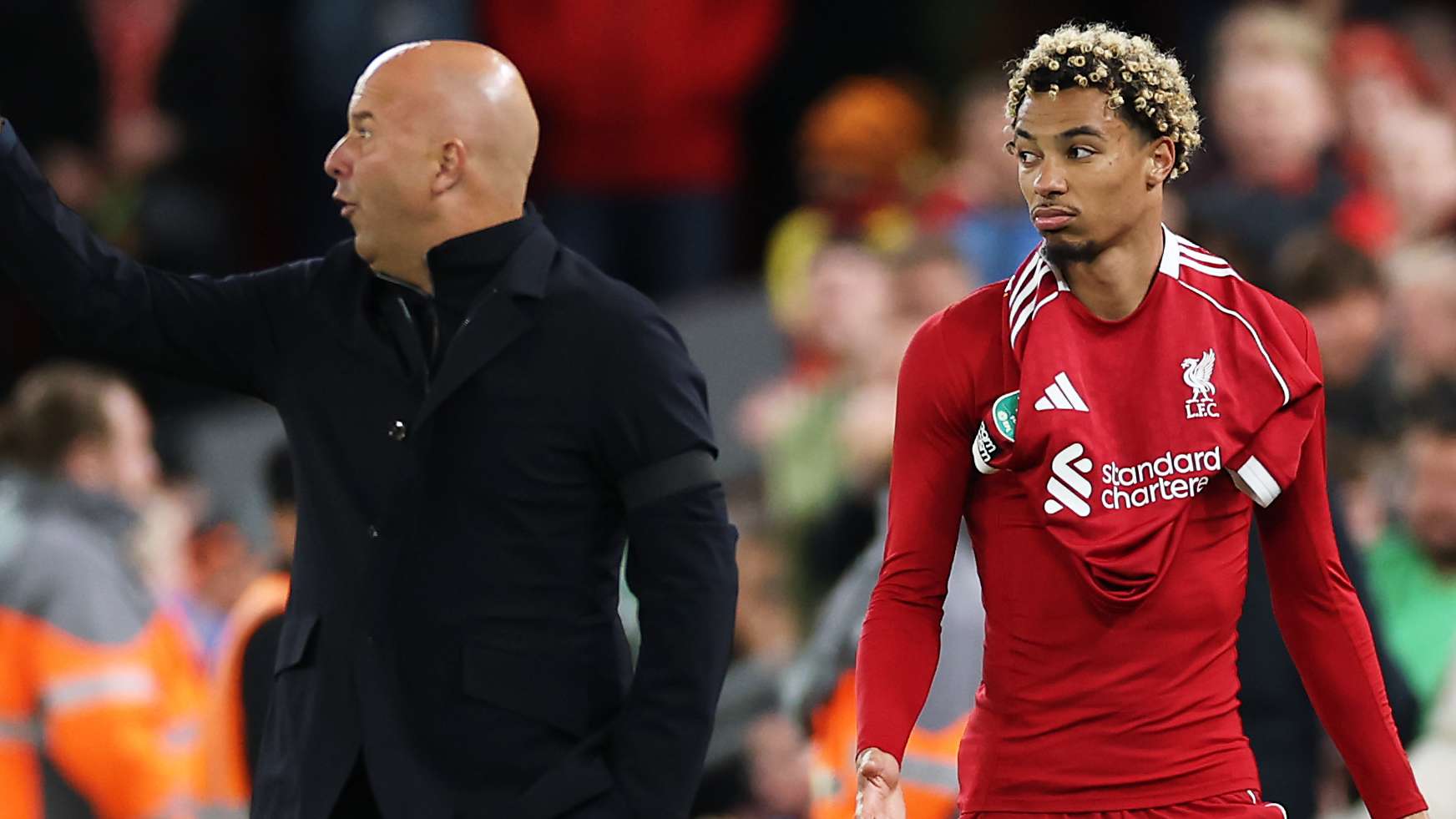 Ekitike was NOT fined by Liverpool for 'stupid' red card  