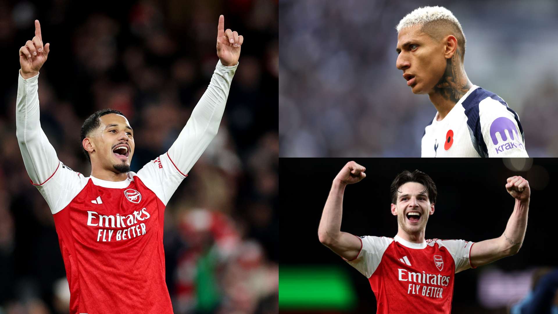 Saliba trolls Richarlison after Arsenal crush Tottenham  