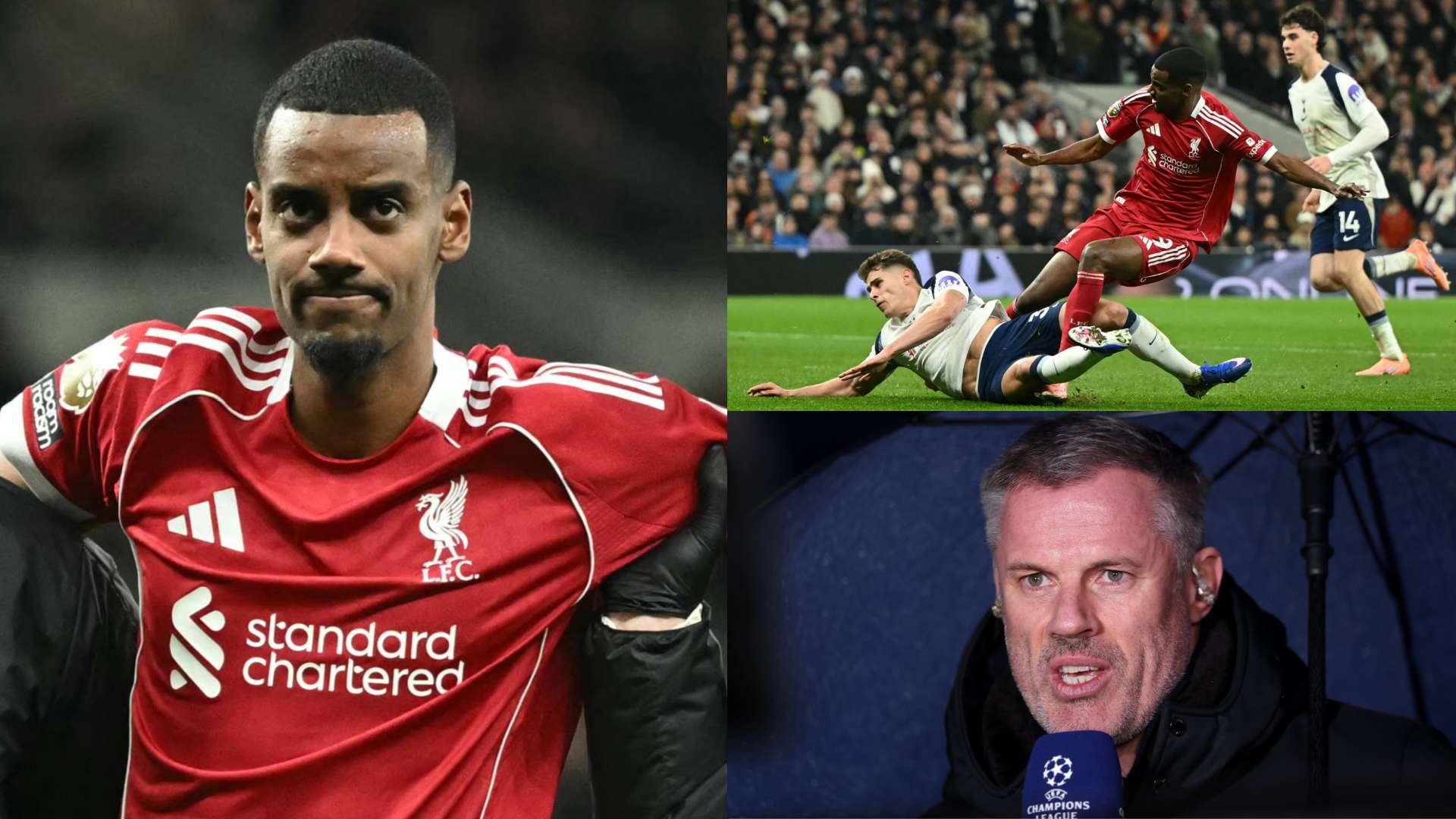 'Just bad luck' - Carragher defends Van de Ven over Isak challenge  