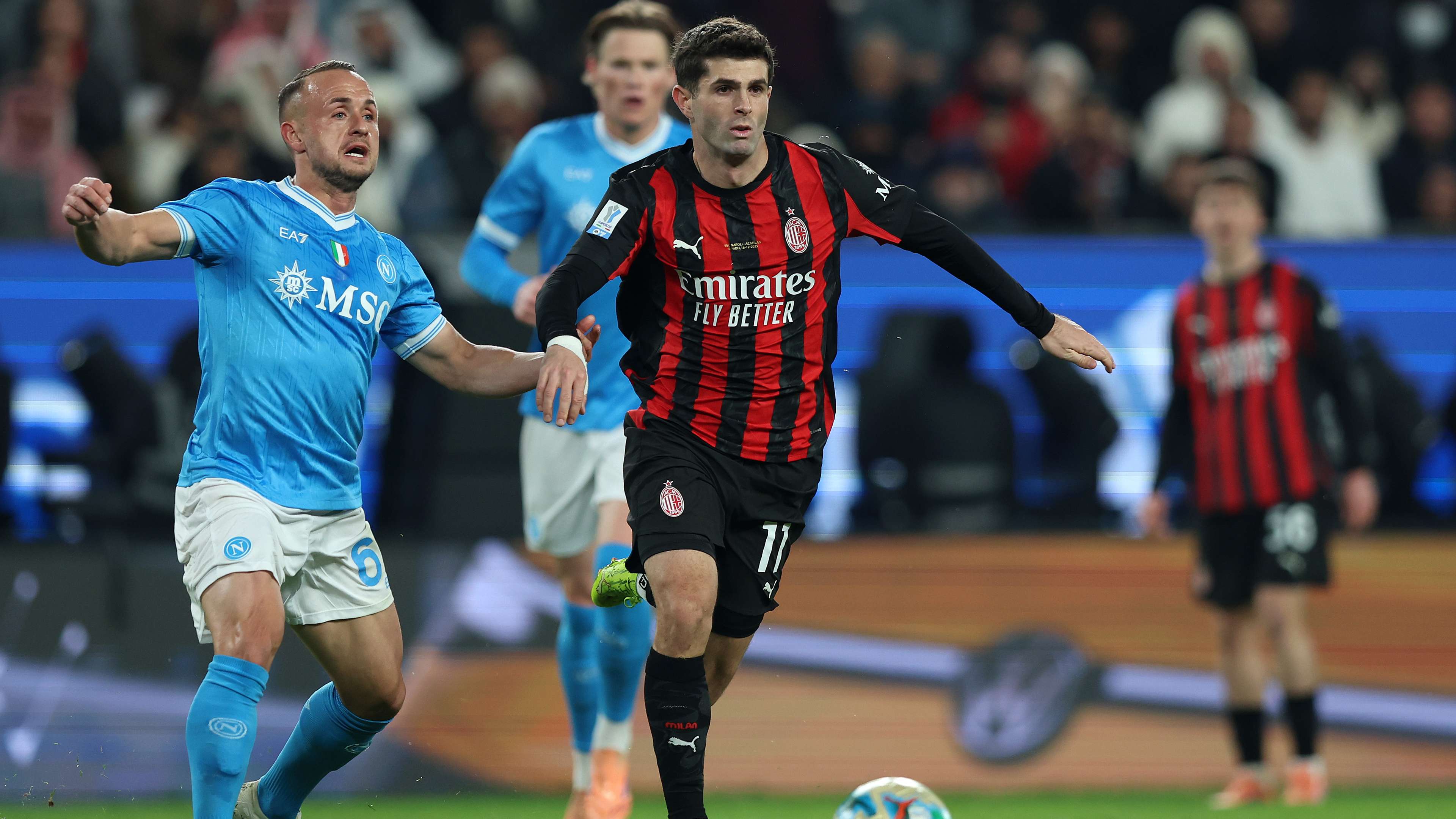 Napoli end Pulisic, AC Milan’s Supercoppa title defense with win  