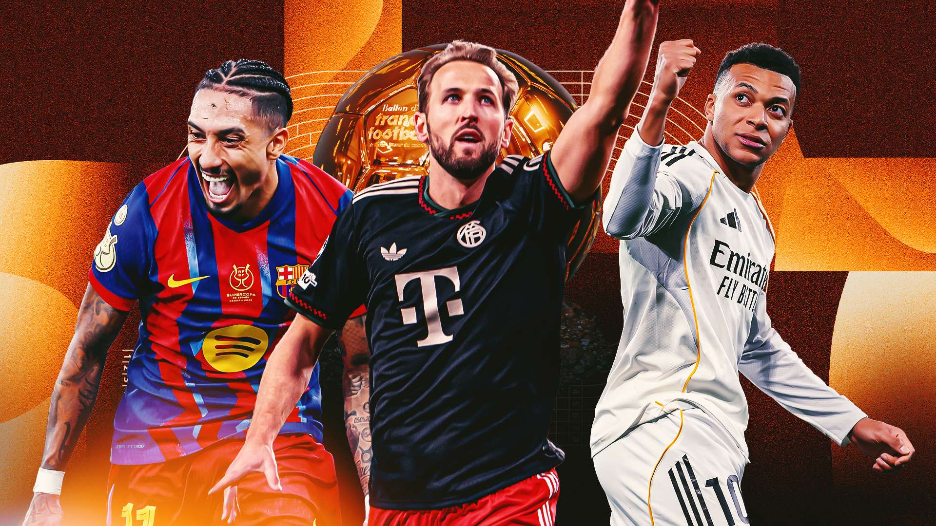 Ballon d'Or Power Rankings: Kane & Mbappe lead as Raphinha finds form  
