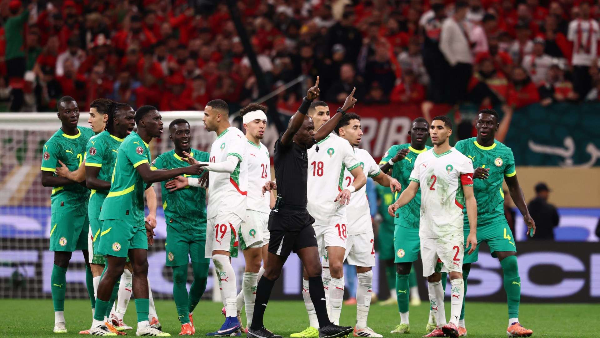Guinea: "Give us back the 1976 Africa Cup of Nations." Morocco walked off the pitch!  