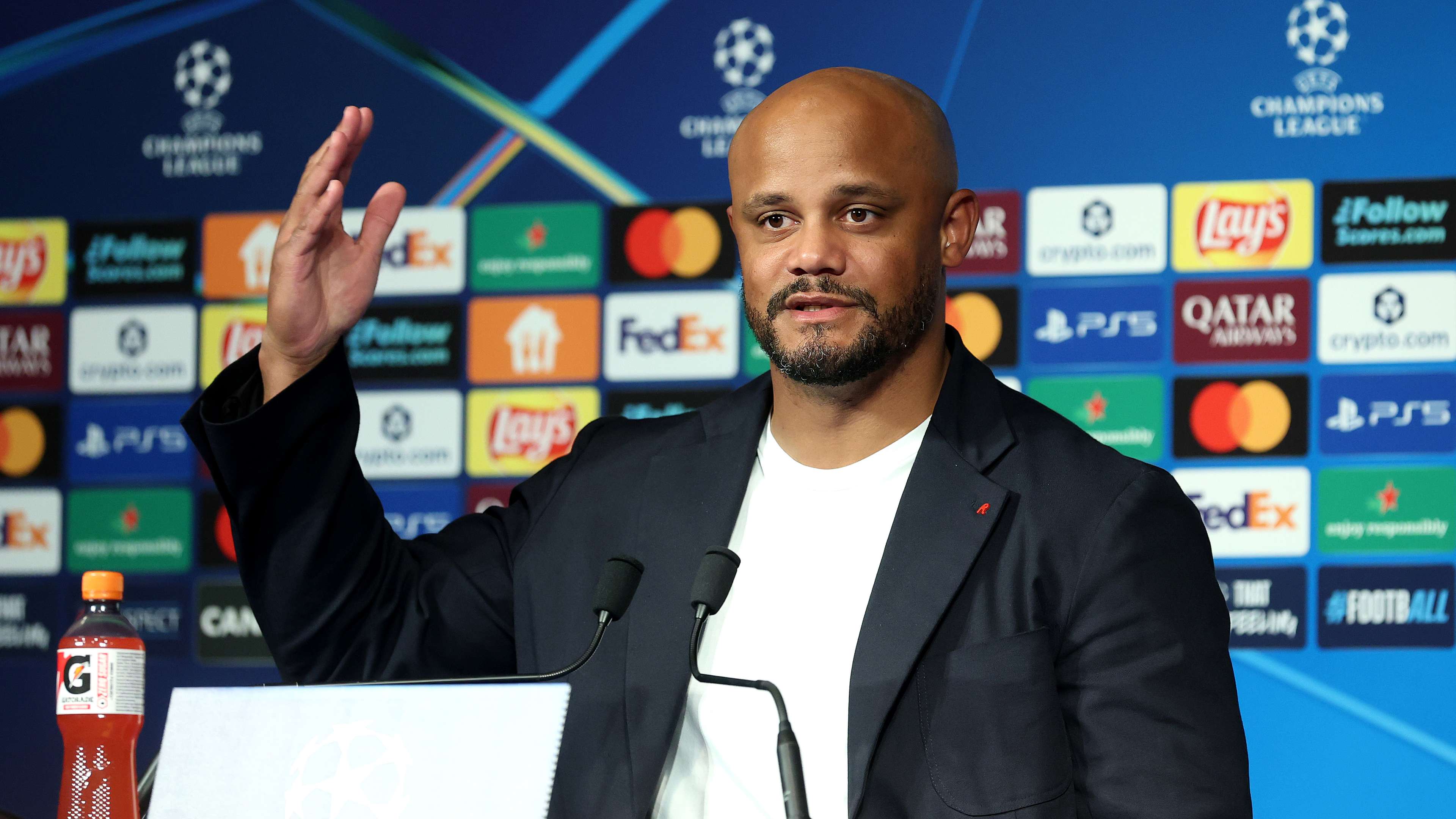 "That's nonsense!" Kompany makes his position clear in response to an accusation  
