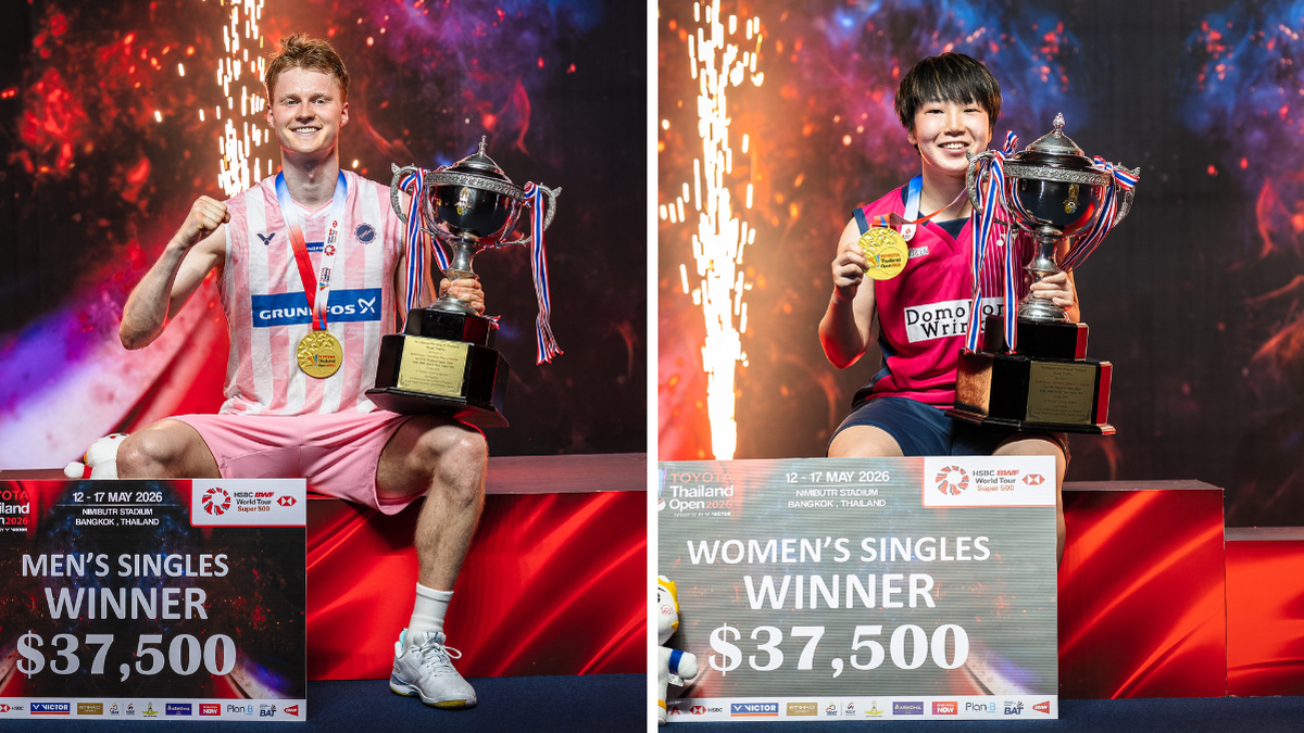 Thailand Open 2026: Antonsen beats Vitidsarn to win men’s singles title; Yamaguchi clinches women’s crown  