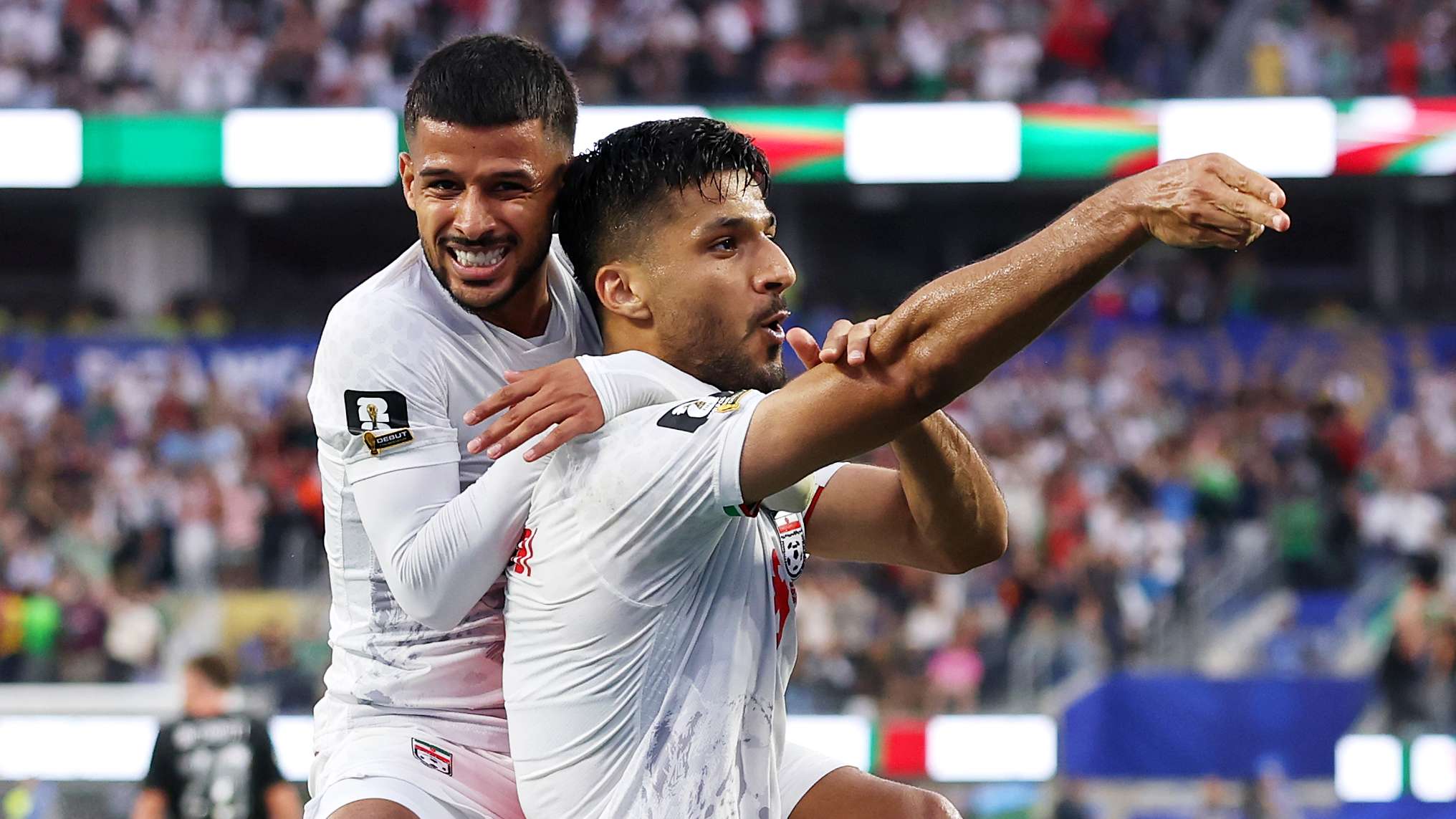 Mohebi explains 'gun' celebration after Iran draw  