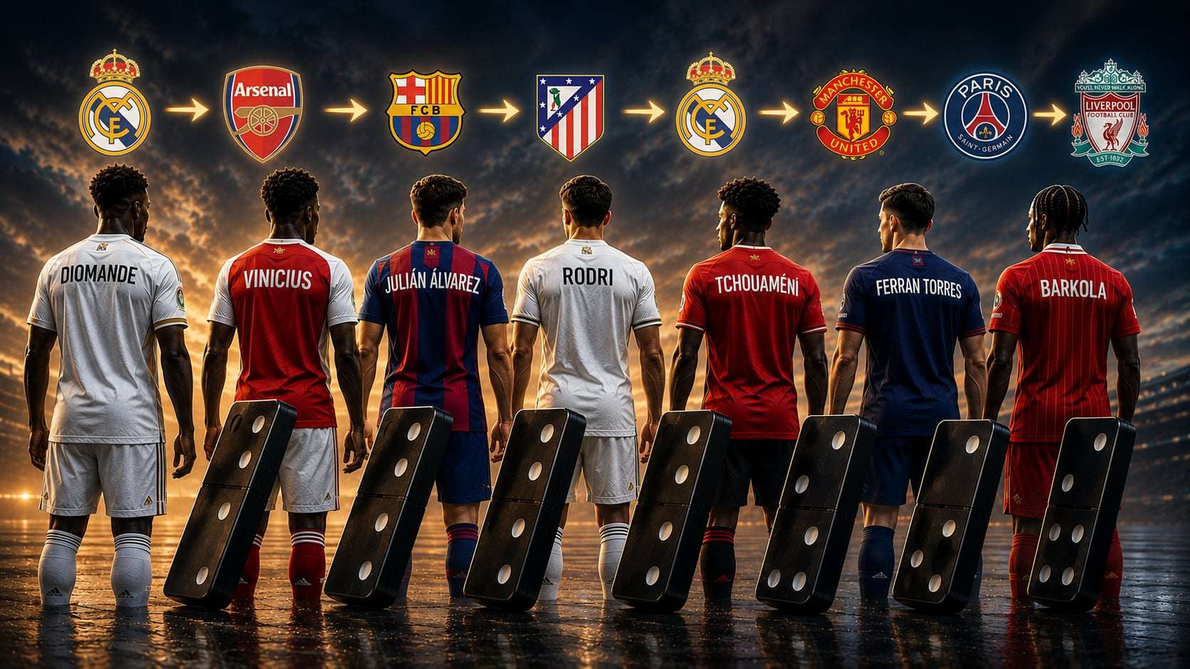 The domino effect ignites the transfer window: Real Madrid's deals revive the hopes of Barcelona, Arsenal and Manchester United  