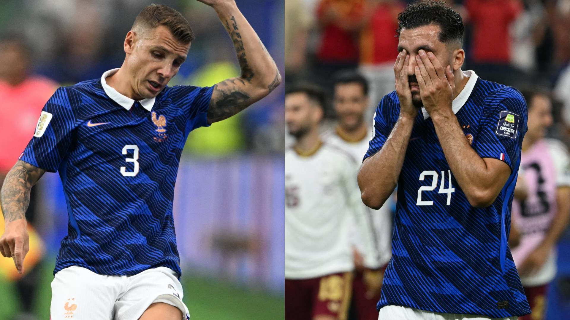 Cherki snaps at Digne question after France team-mate endures horror night  