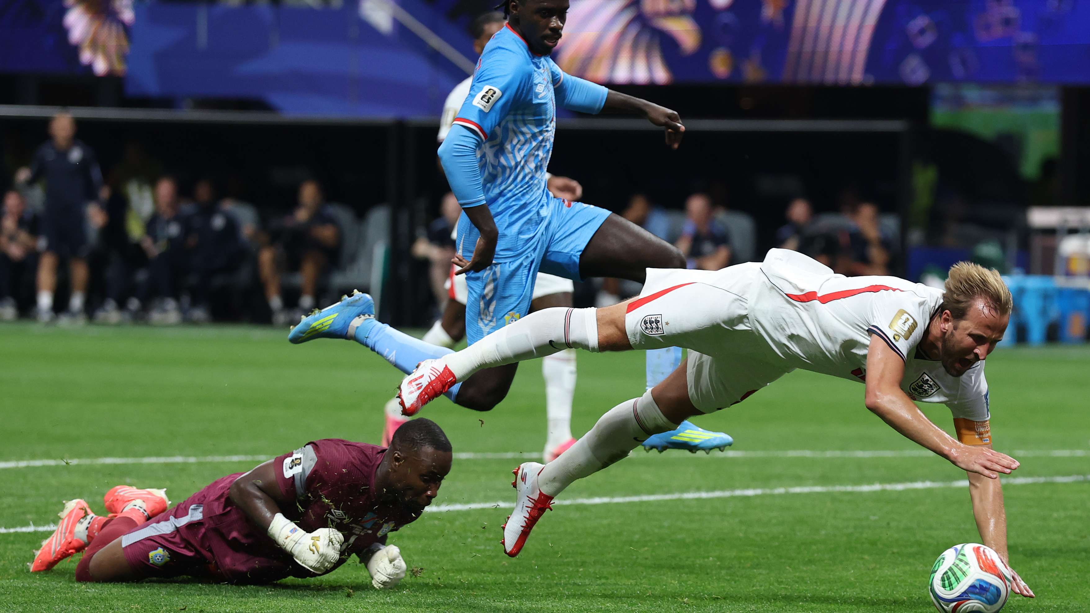 Did Kane dive? Debate rages after England denied penalty vs DR Congo  