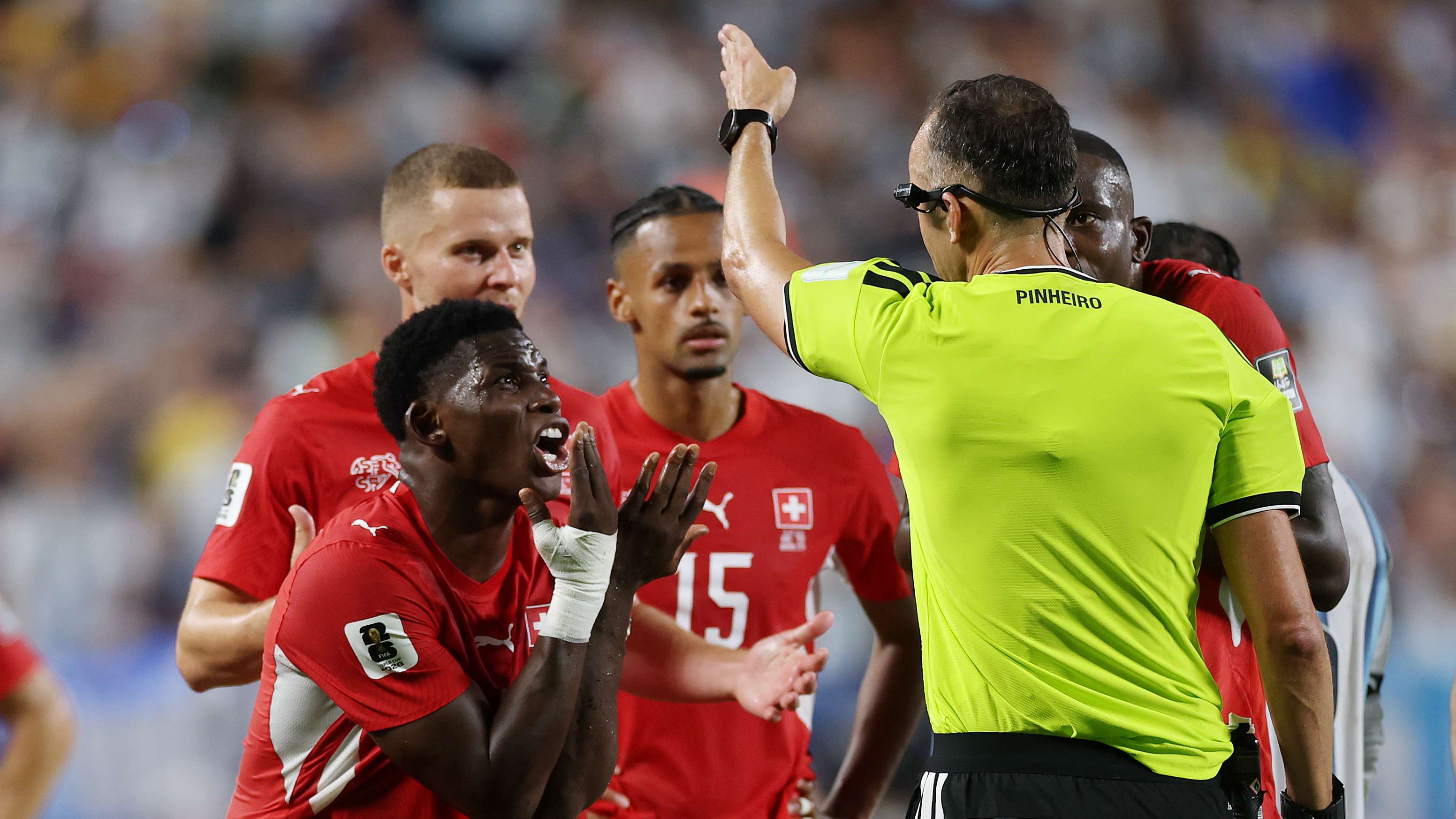 Switzerland fume at bizarre ‘mistaken identity’ red card against Argentina  