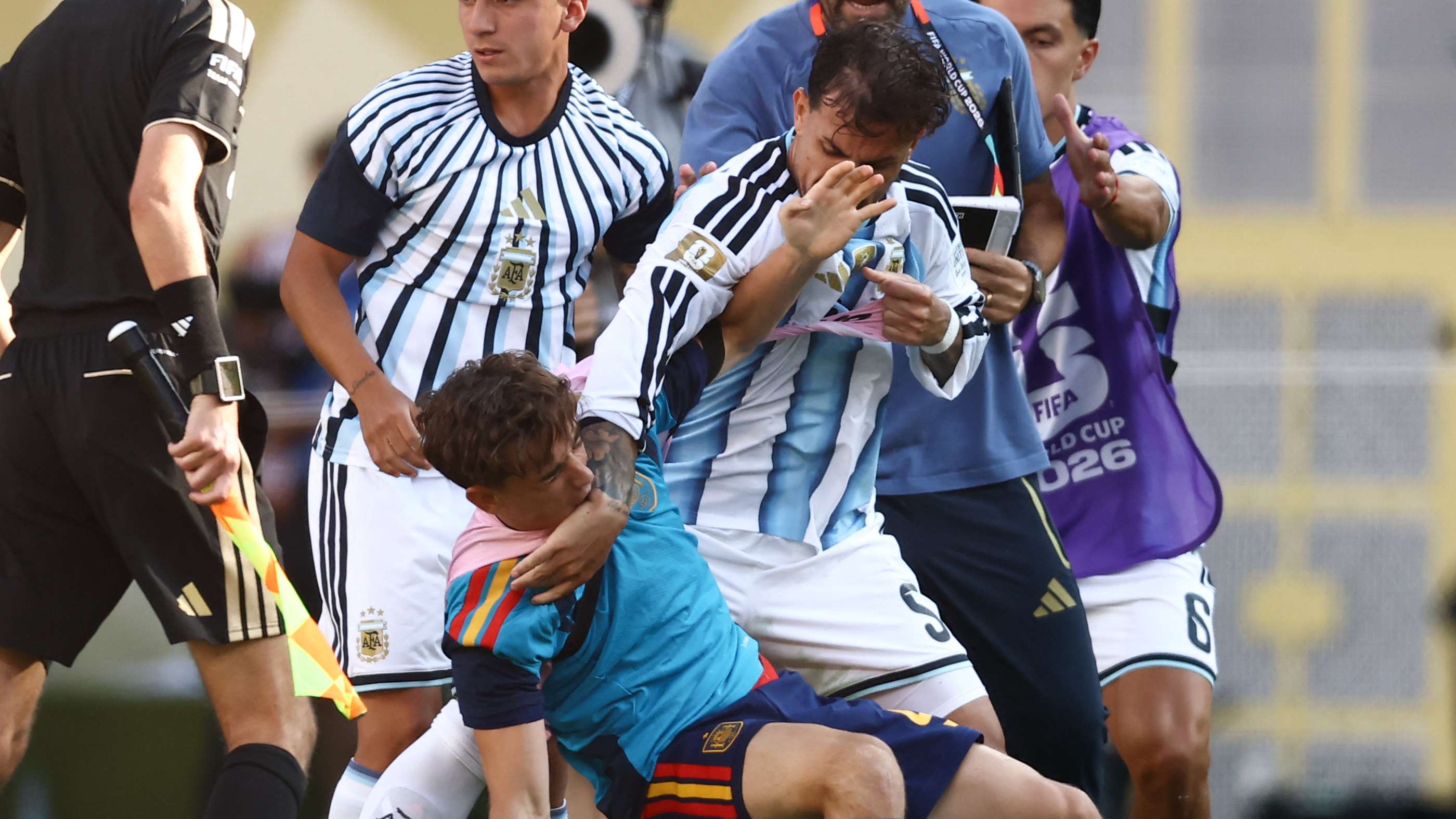 Paredes speaks out amid backlash to his 'disgraceful' conduct after World Cup final  
