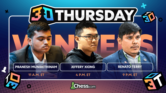Xiong Nearly Perfect In 3 0 Thursday  