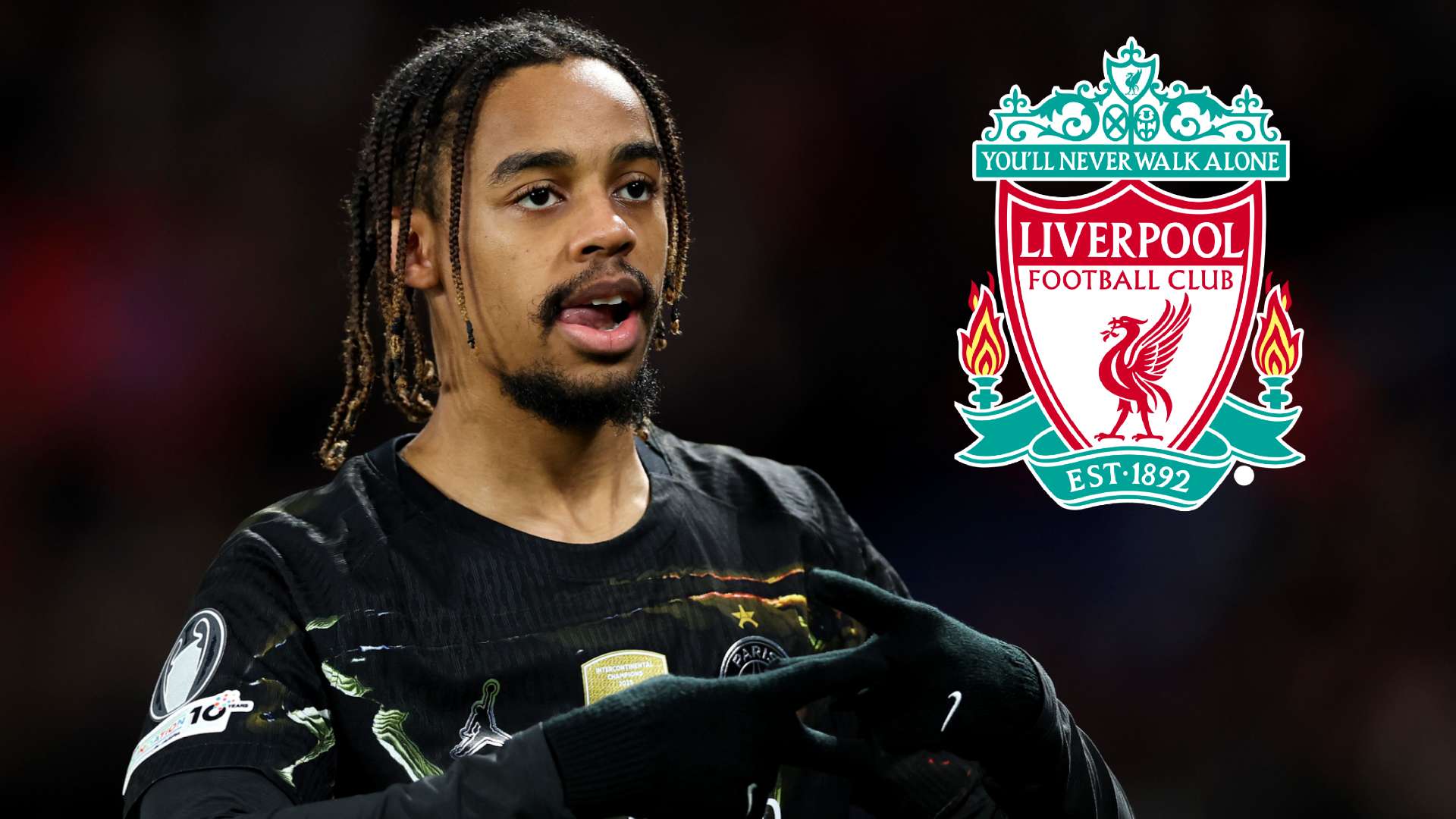 Liverpool submit improved €135m bid to PSG for Barcola after Lens omission  