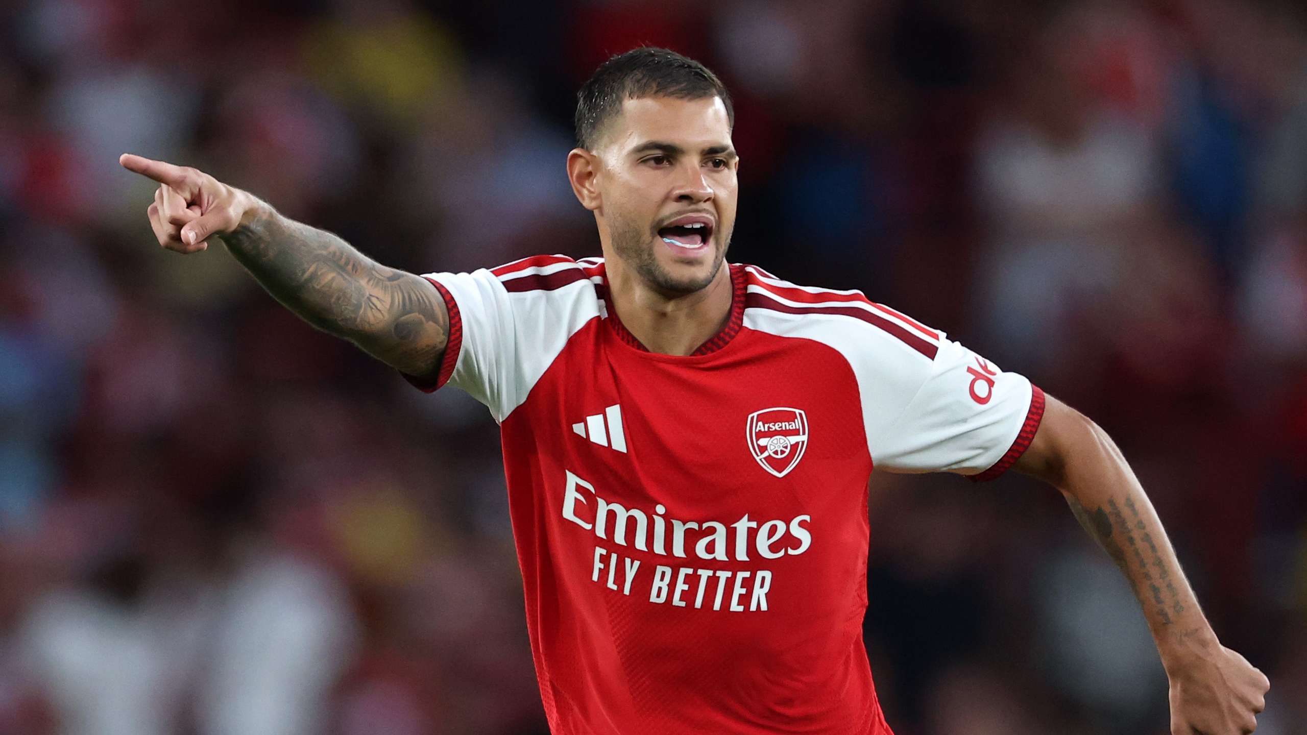 Arteta hails Guimaraes after Arsenal debut  