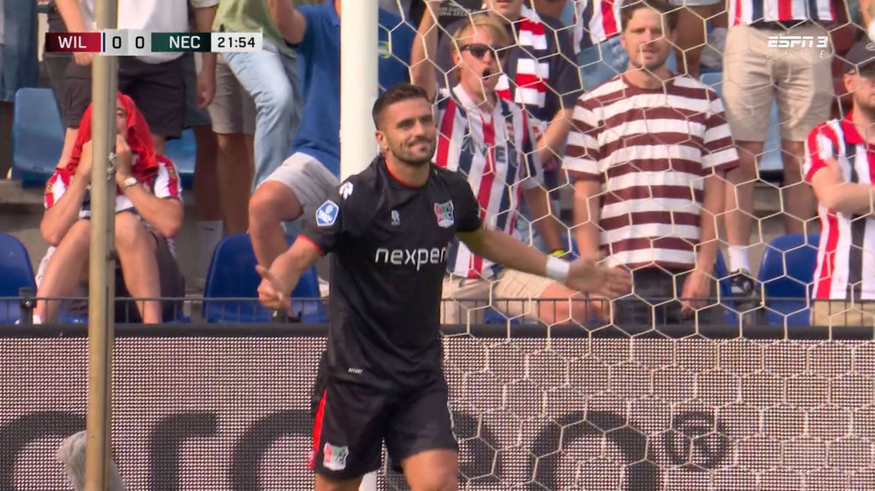 Viewers suddenly go completely wild over Dusan Tadic in the 22nd minute  