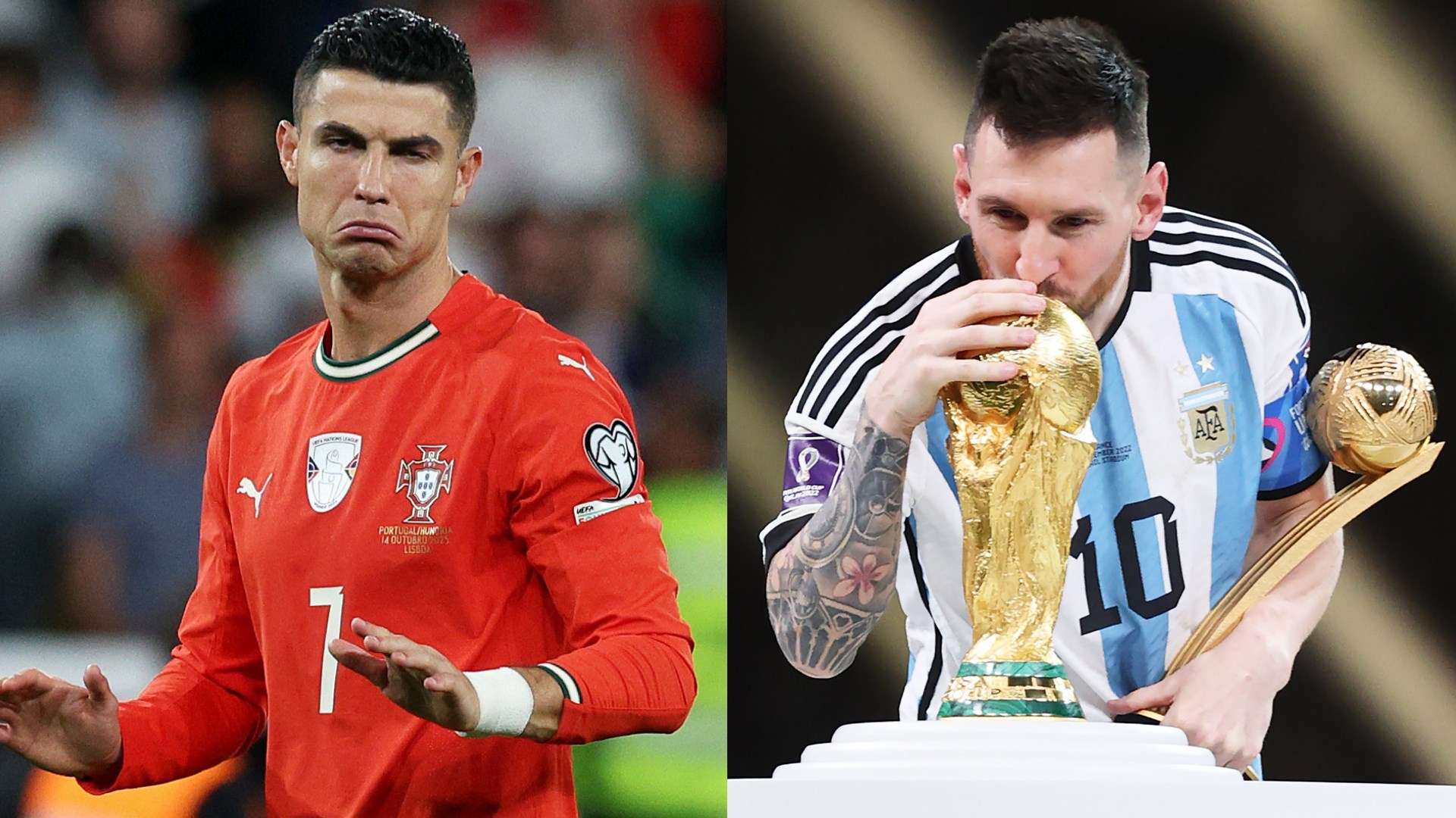 Two endings for one era: Messi bids farewell from the summit, Ronaldo opts to finish on the bench  