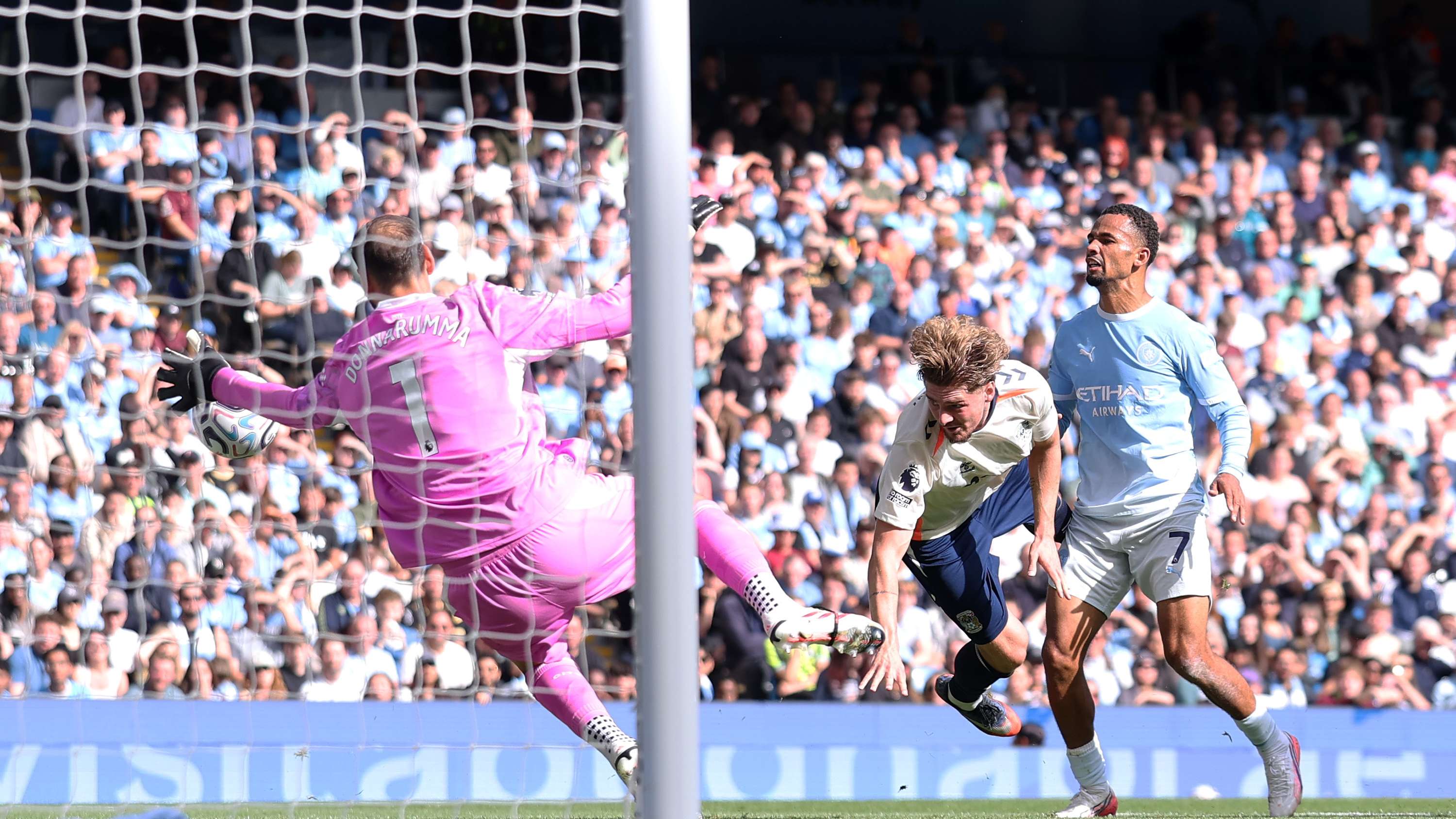 What was Donnarumma doing?! Man City goalkeeper survives TWO early scares against Coventry  