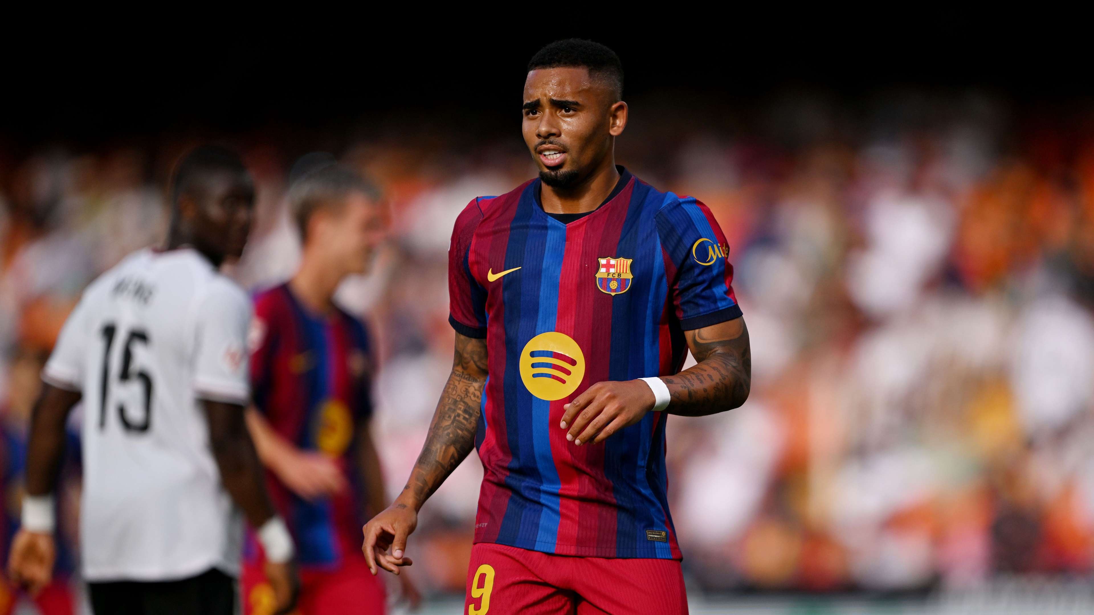 Jesus gives emotional verdict after making Barca debut  