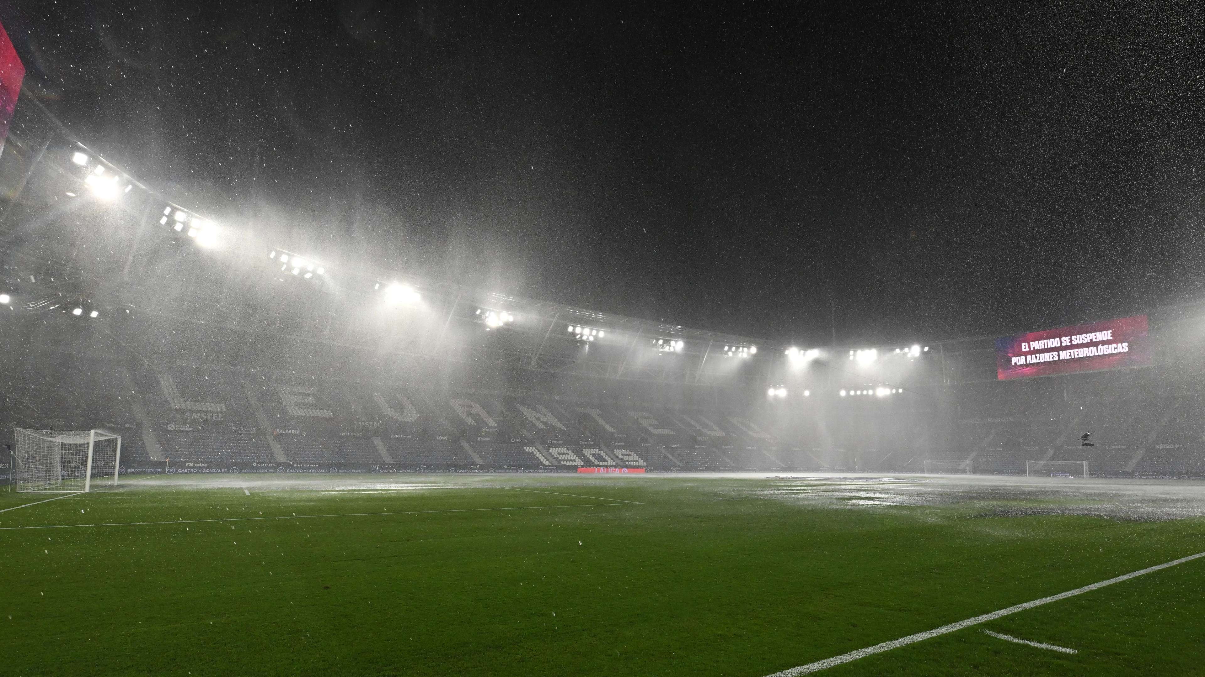 30 minutes before kick-off: rain forces cancellation of Levante v Athletic Bilbao clash in La Liga  