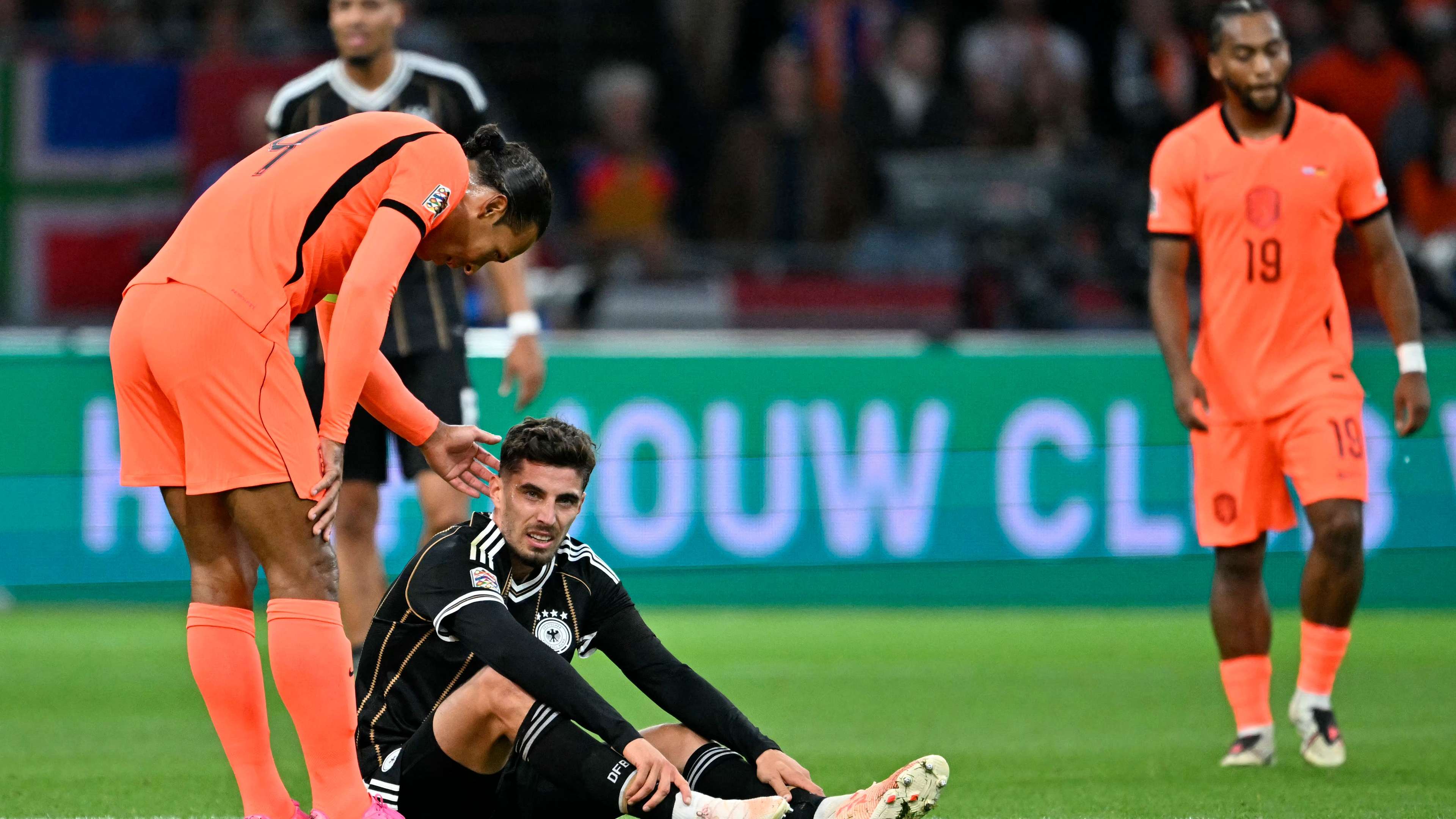 Havertz and Brobbey injured as Germany lead Netherlands  
